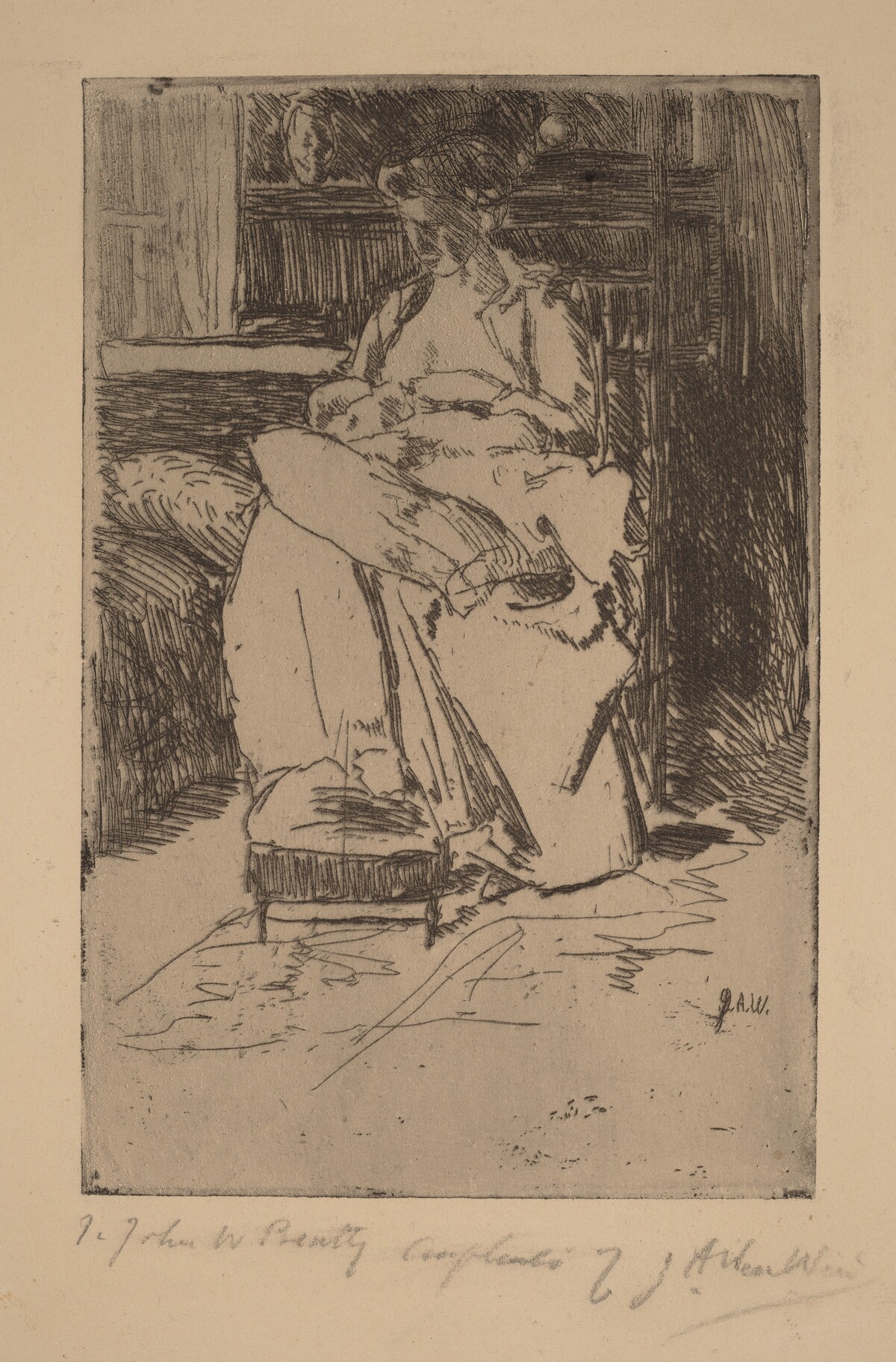 Mother and Child by Julian Alden Weir