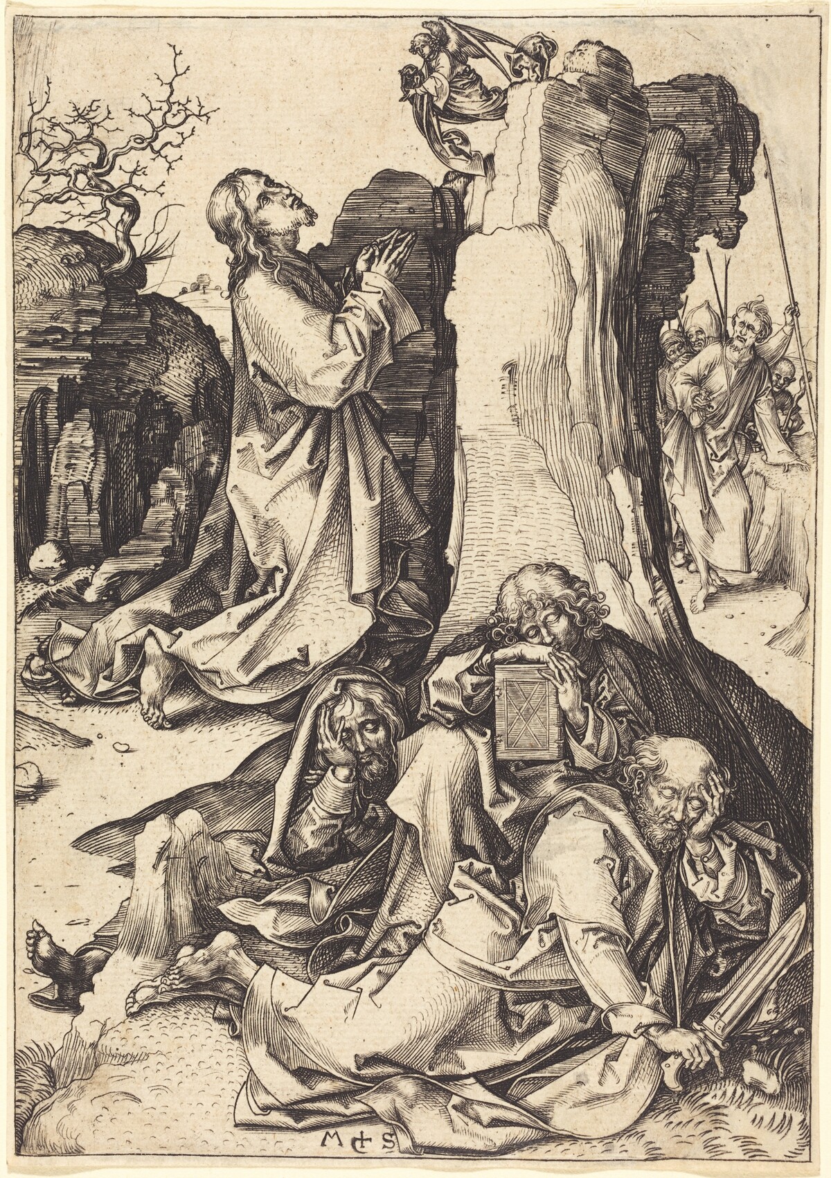 The Agony in the Garden by Martin Schongauer