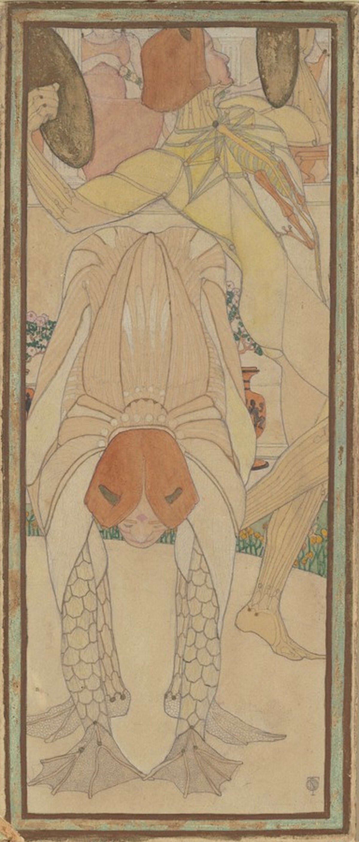 Costumed Figures by Nellie Thorne