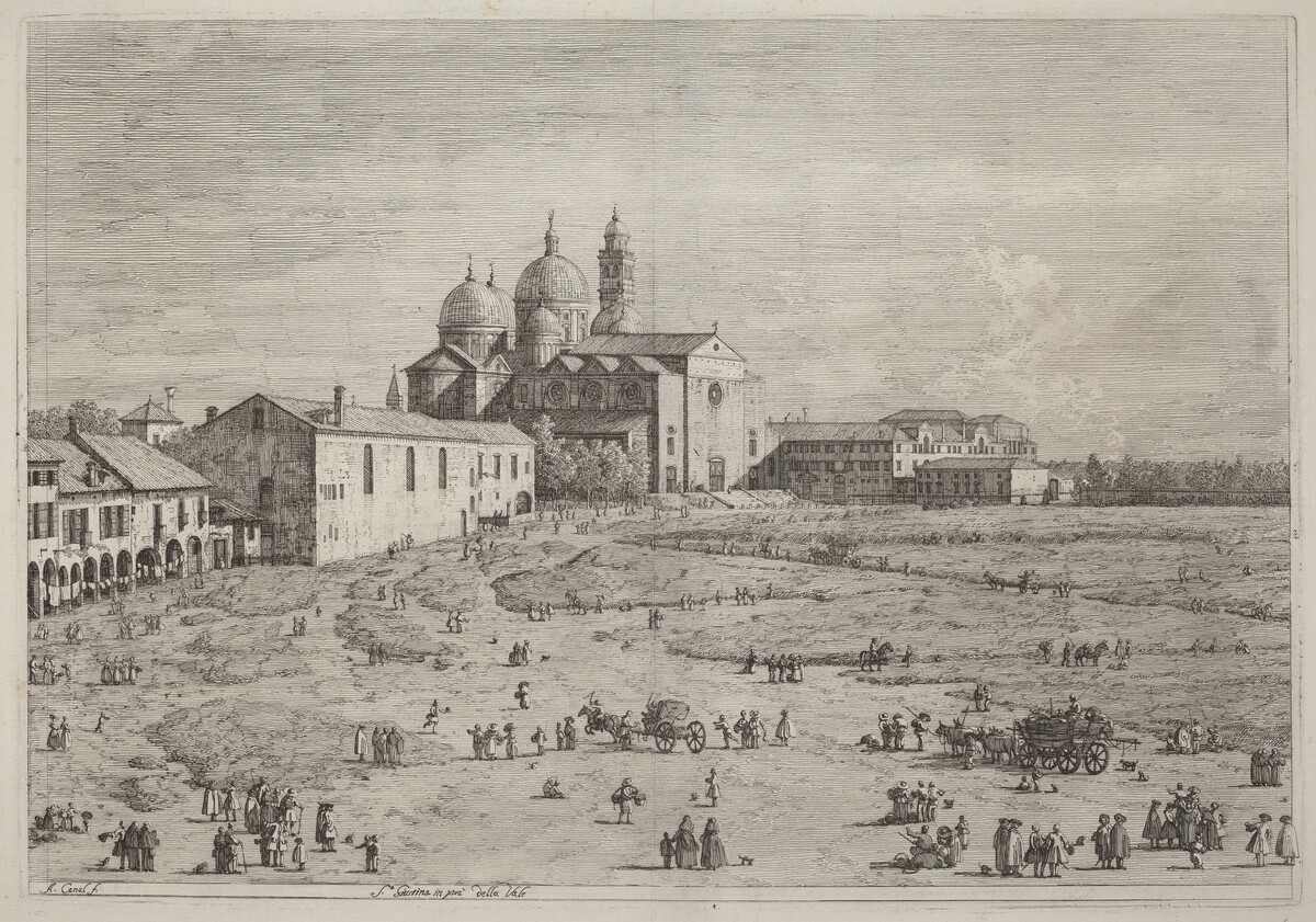 S. Giustina in pra della Vale by Canaletto