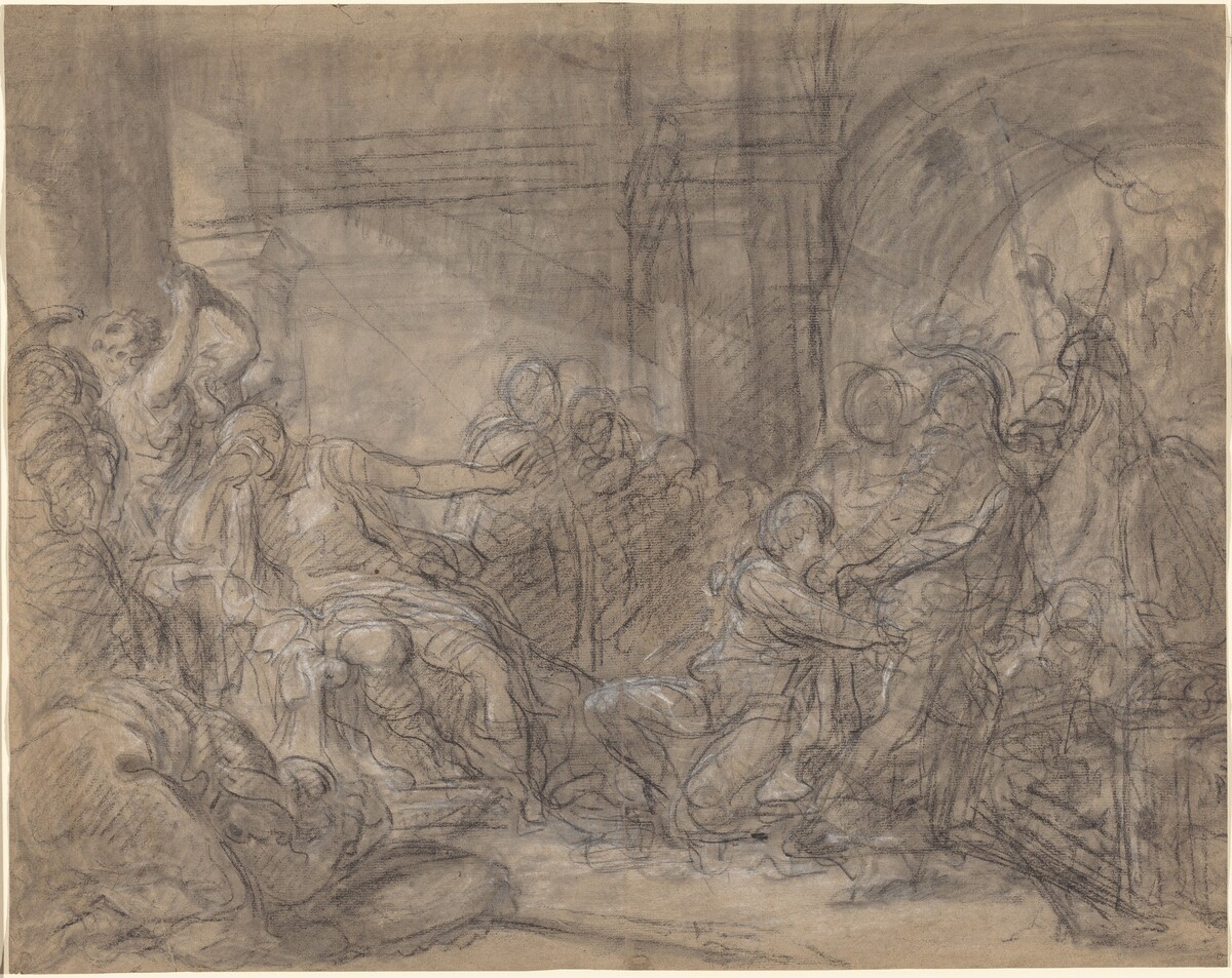Brutus Condemning His Sons to Death by Gabriel François Doyen