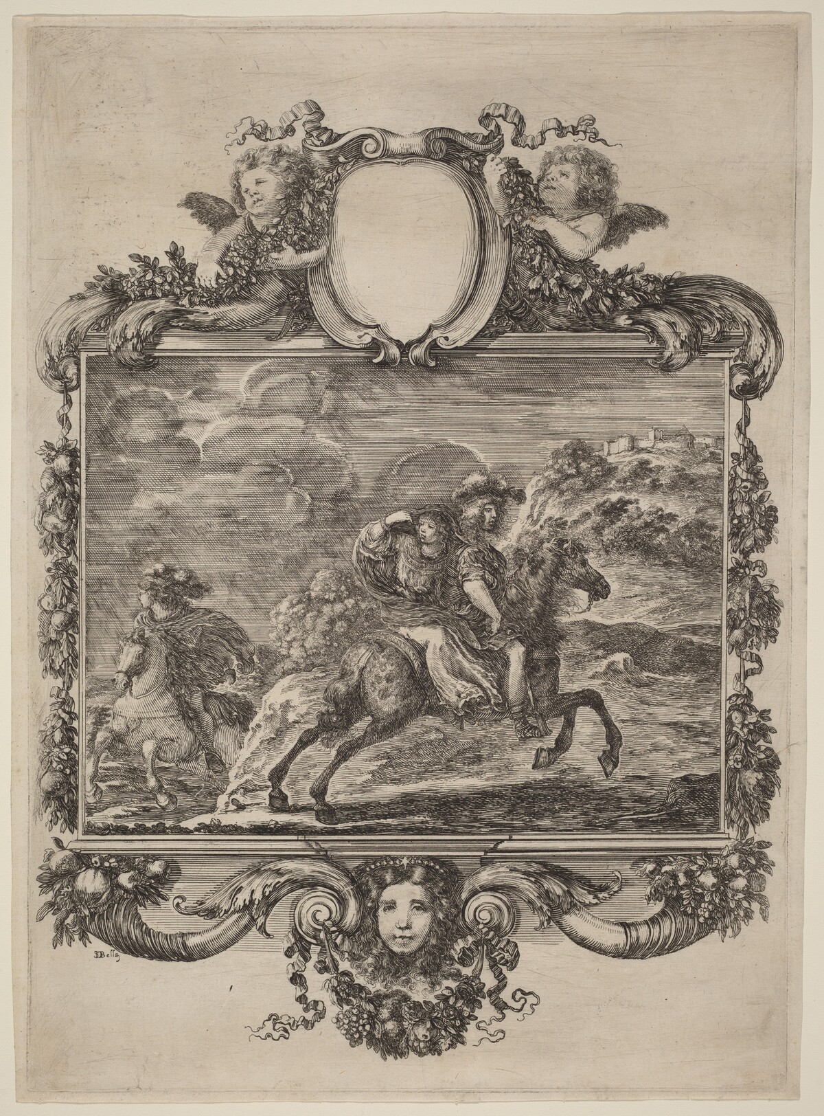 Clovis and Clotilda by Stefano Della Bella