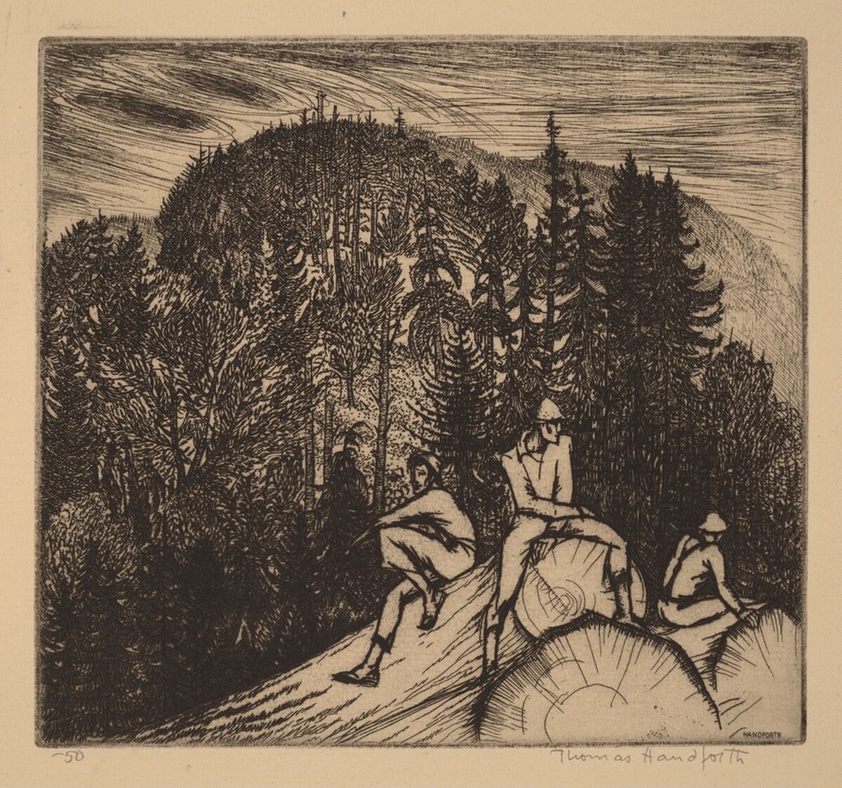 Loggers by Thomas Schofield Handforth