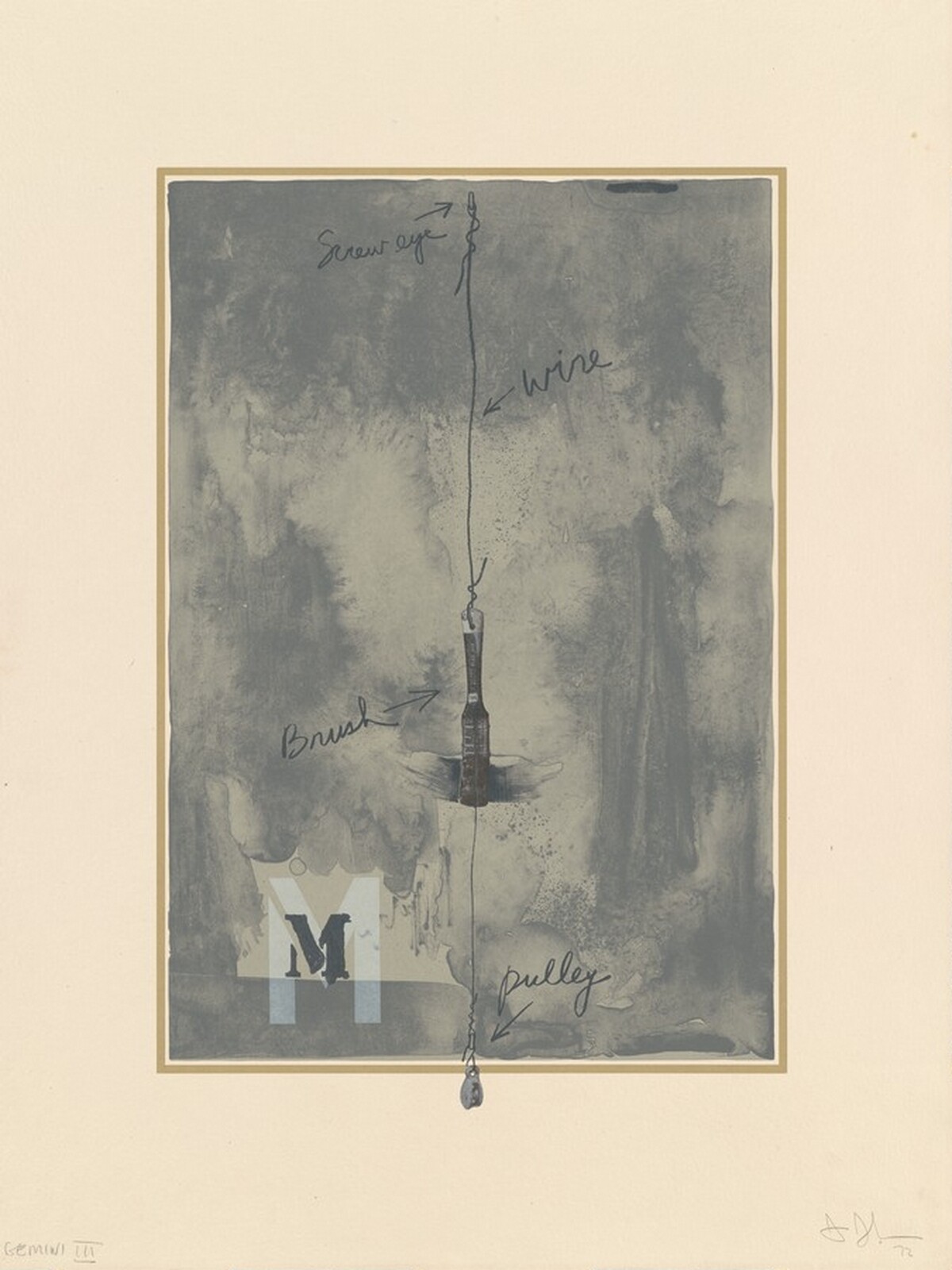 "M" by Jasper Johns