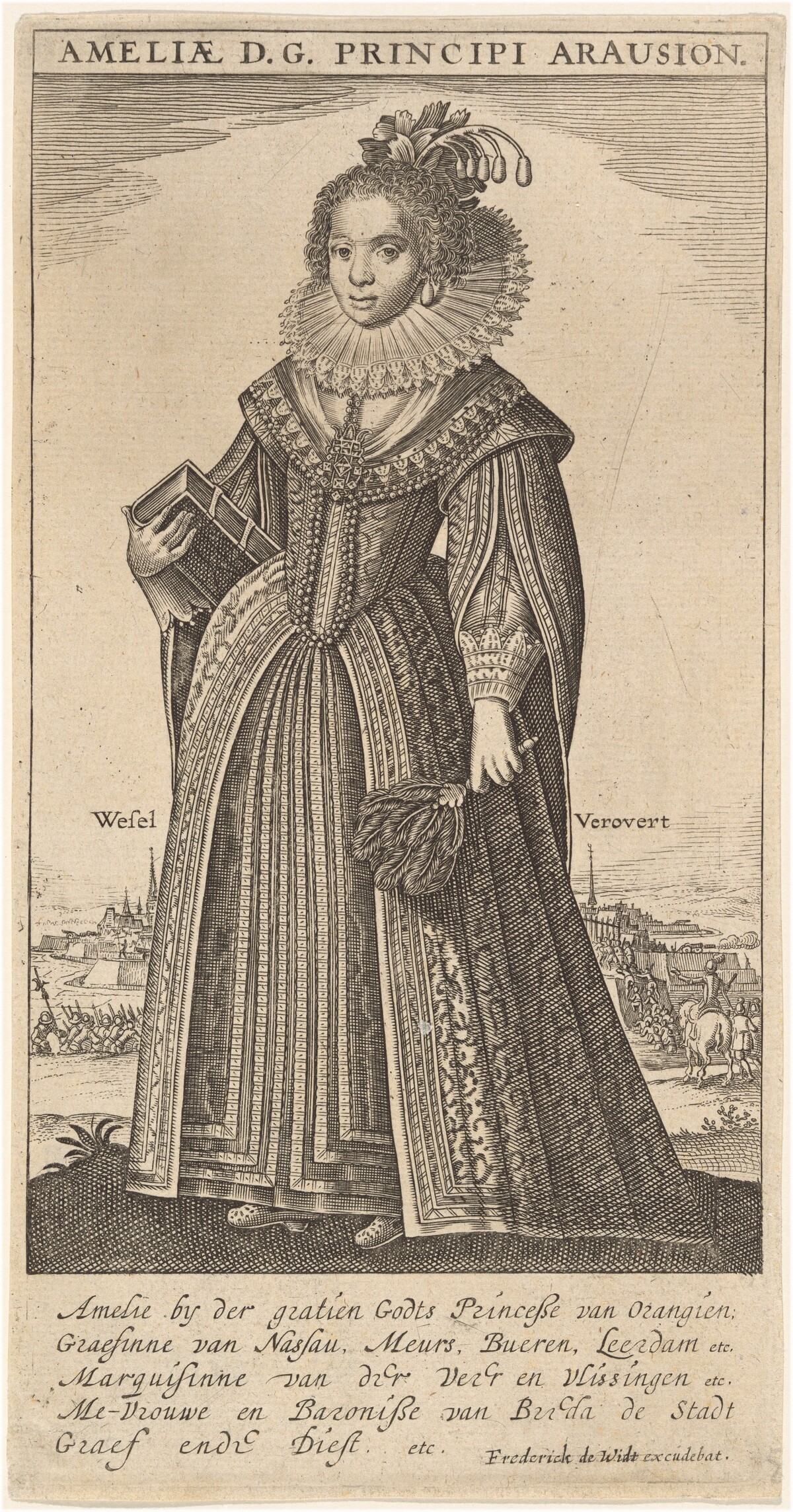 Amalia, Wife of Fredierick Henry, Prince of Orange by Frederik de Wit