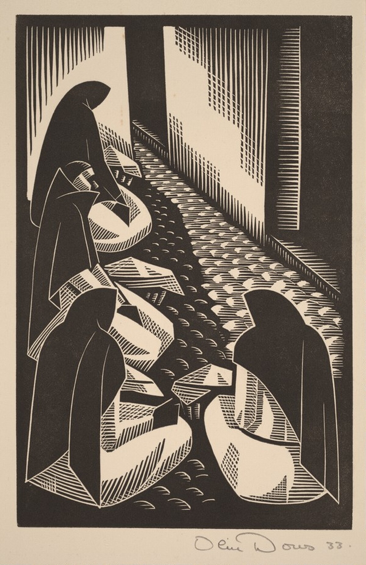 Untitled (Tortilla Sellers, Taxco) by Olin Dows