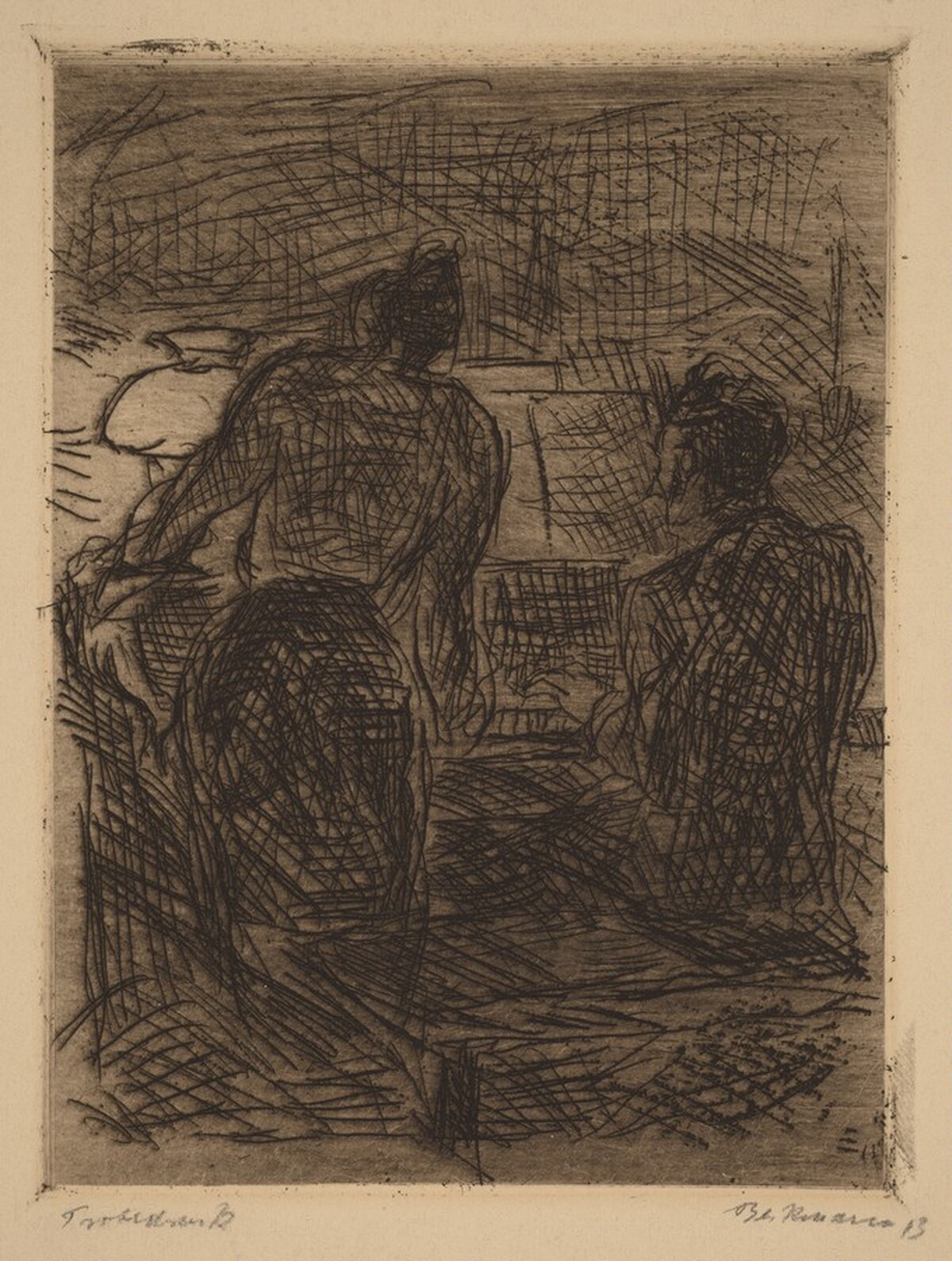 At the Piano by Max Beckmann