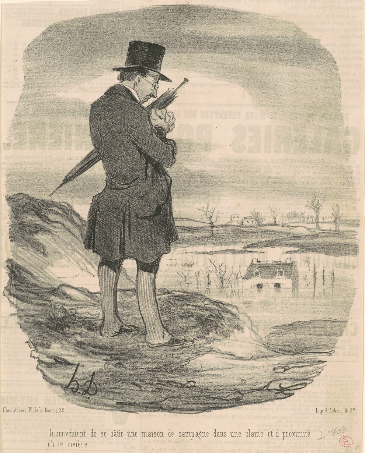 In convénient de se batir une maison de campagne ... by Honoré Daumier