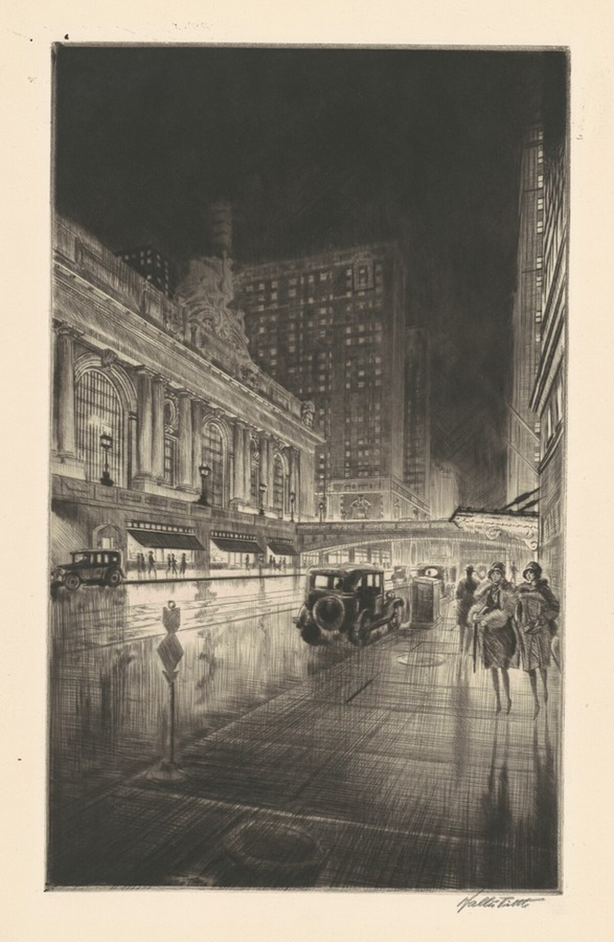 Grand Central, Night by Walter Tittle