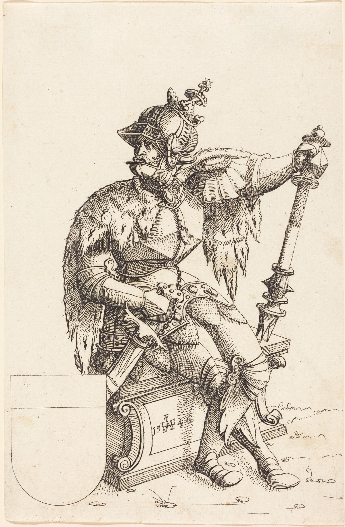 Emperor Charles V by Augustin Hirschvogel