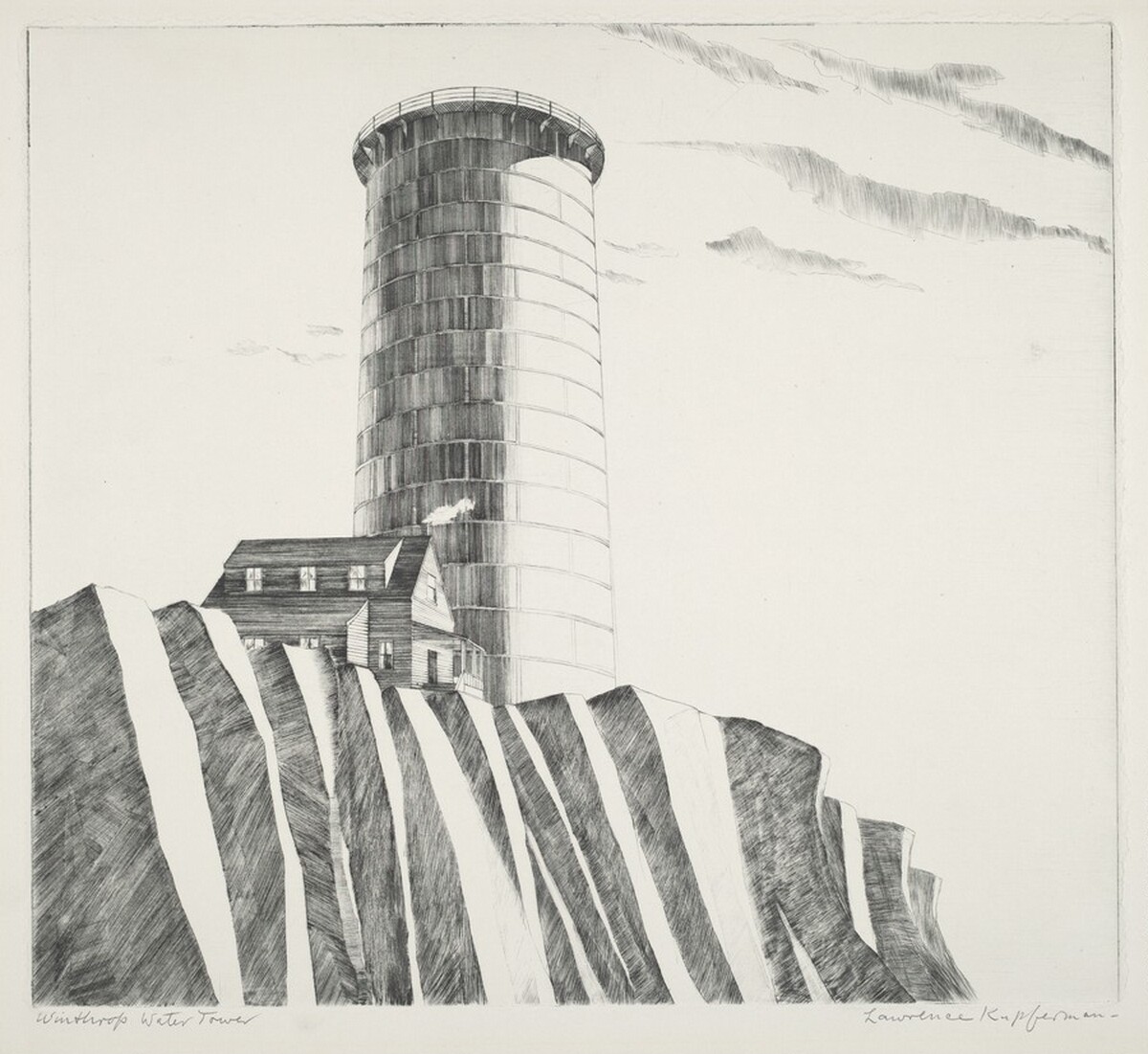 Winthrop Water Tower by Lawrence Edward Kupferman