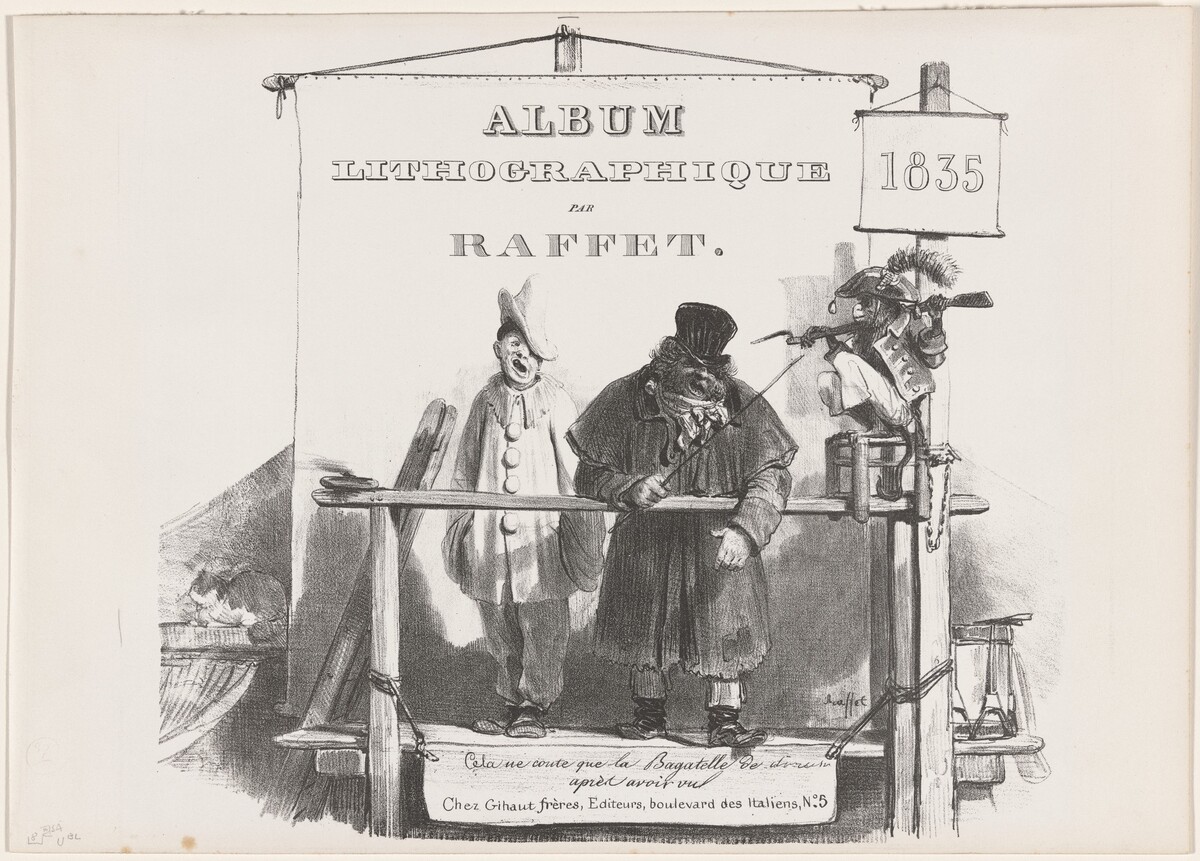 Cover for the Album Lithographique of 1835 by Auguste Raffet
