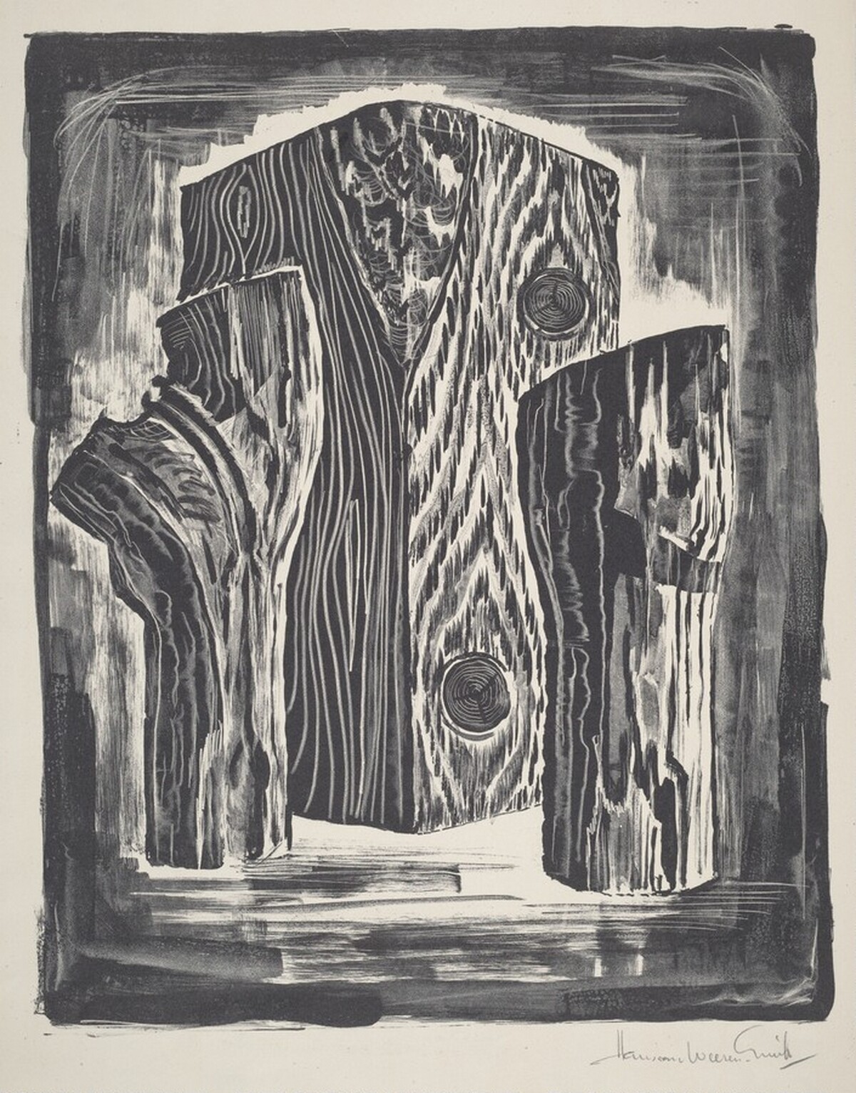 Untitled (Wooden Sculptural Forms) by Unknown