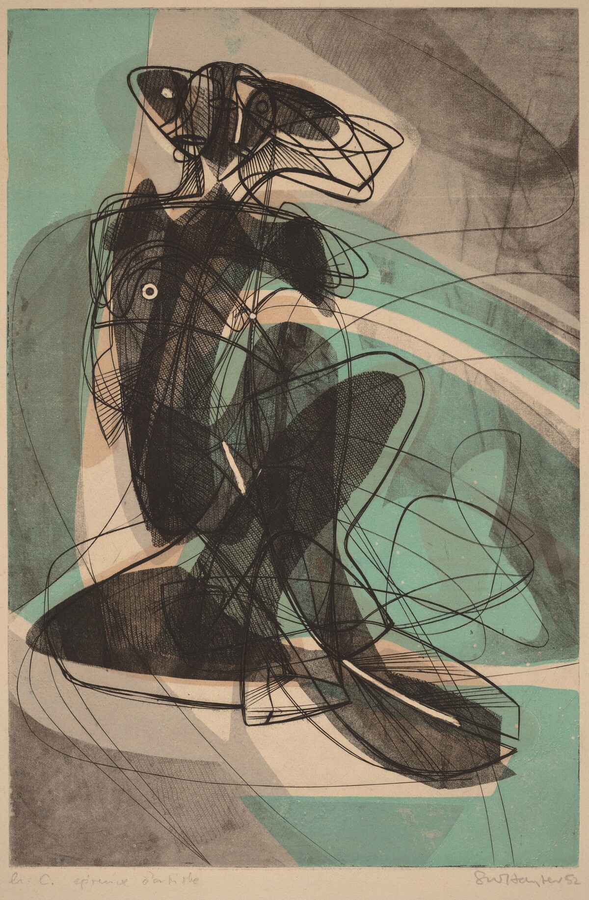 Le couple (The Couple) by Stanley William Hayter
