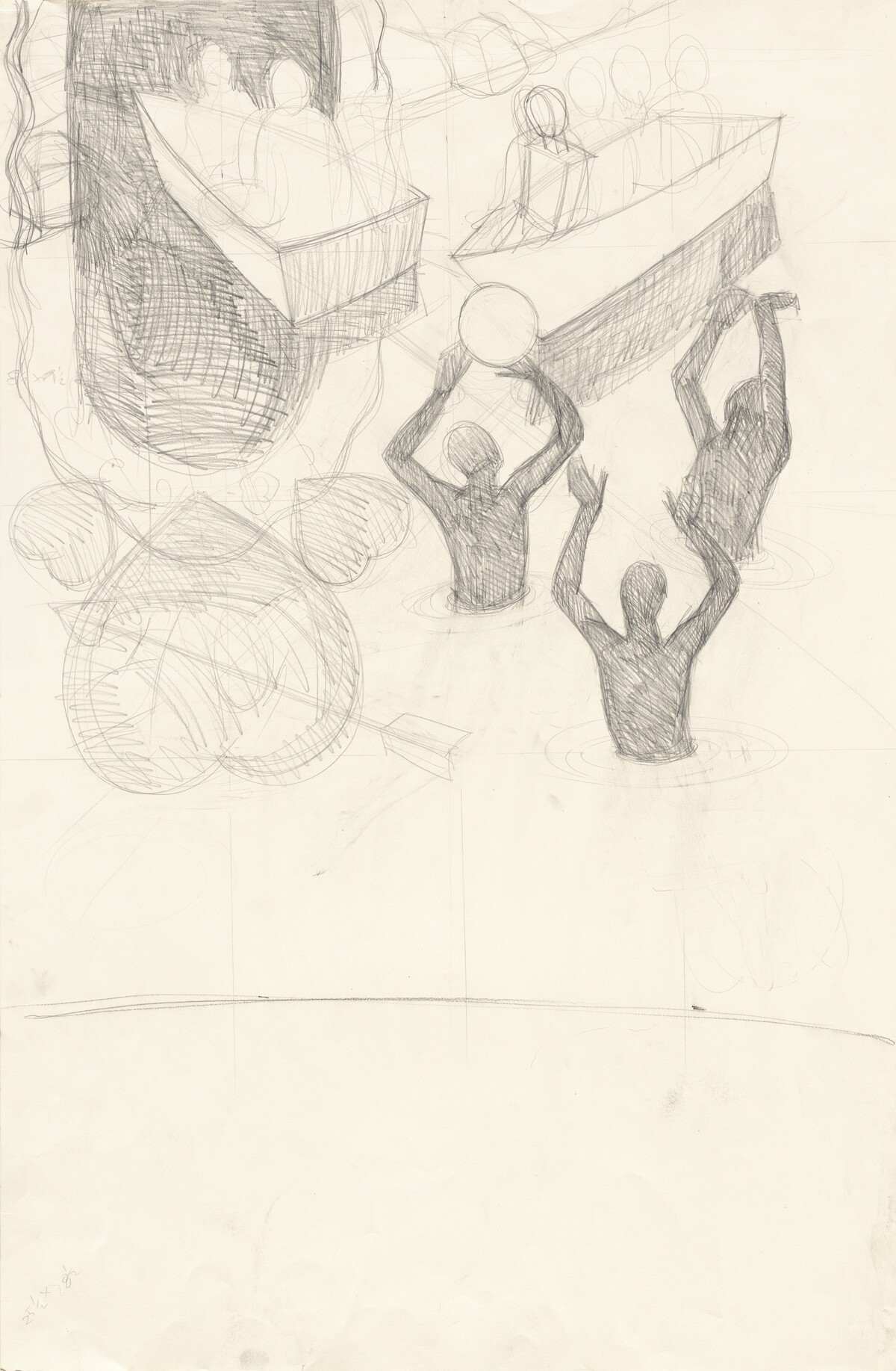 Study for "Great America" (Tunnel of Love) by Kerry James Marshall