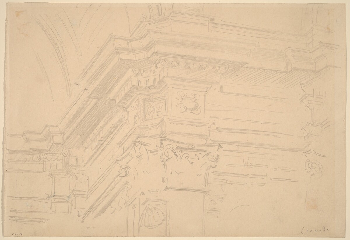 Capilla Real Entablature, Granada by John Singer Sargent