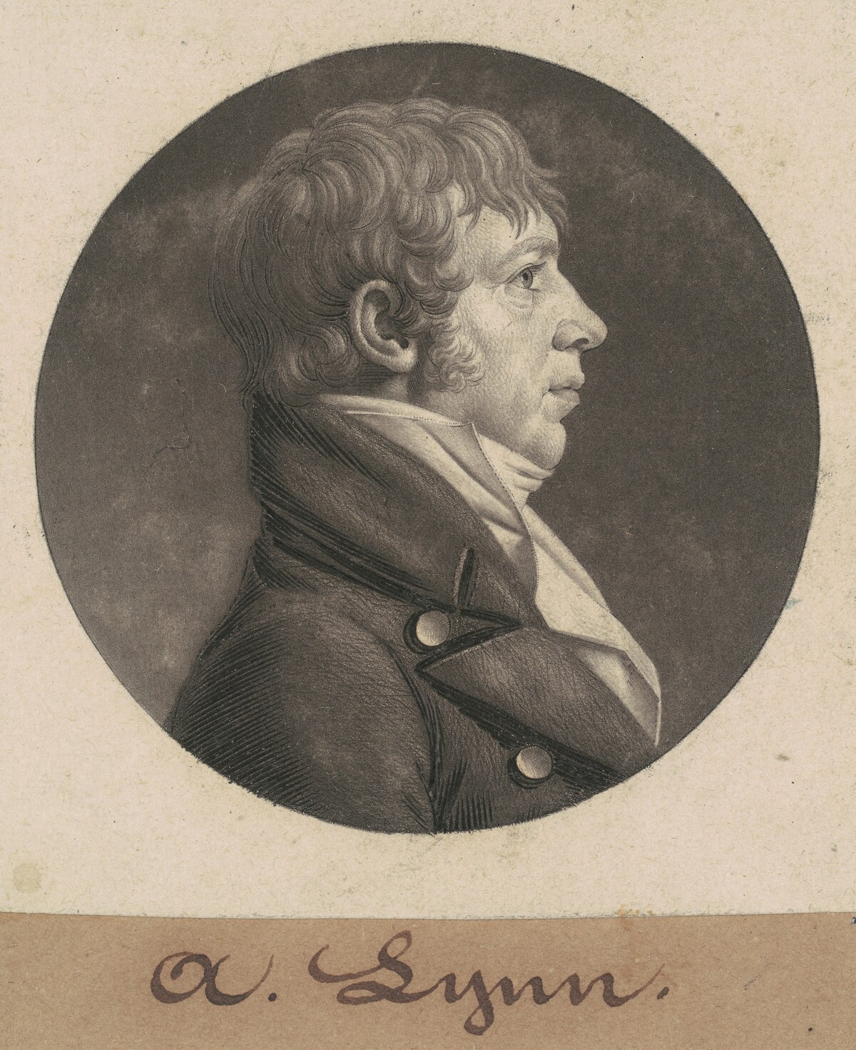 Adam Lynn by Charles B. J. Févret de Saint-Mémin