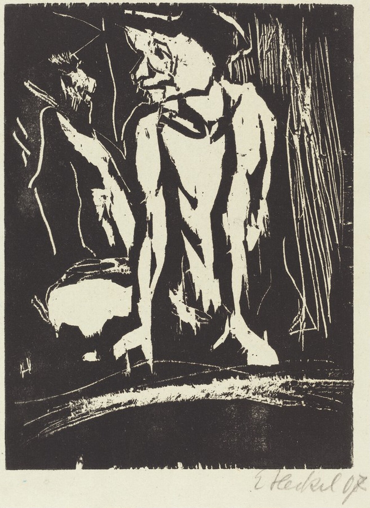 Hockender (Crouching Figure) by Erich Heckel