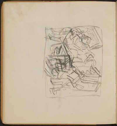 Mehrfigurige Skizze in Interieur (Interior Scene) [p. 32]