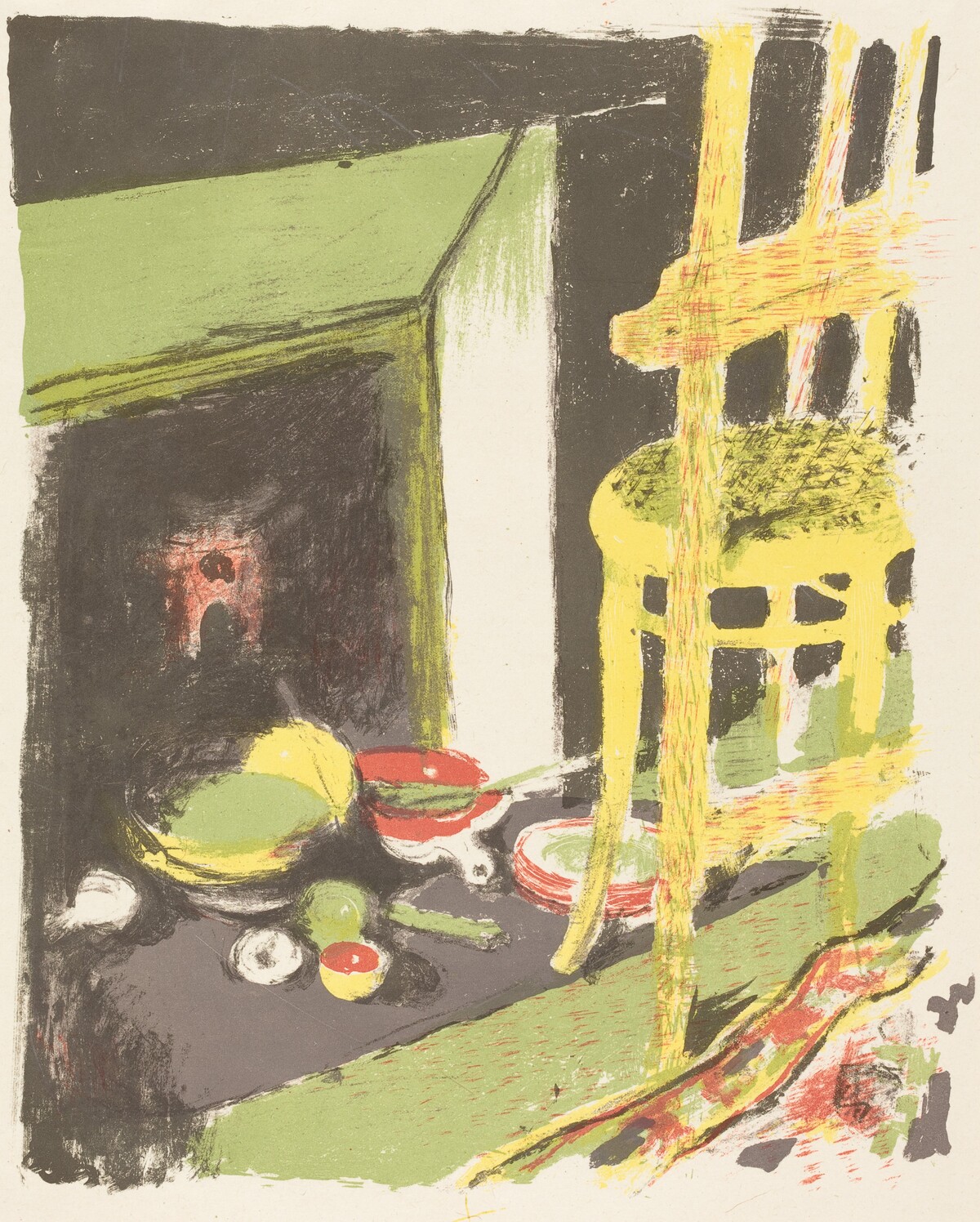 The Hearth (L'atre) by Edouard Vuillard