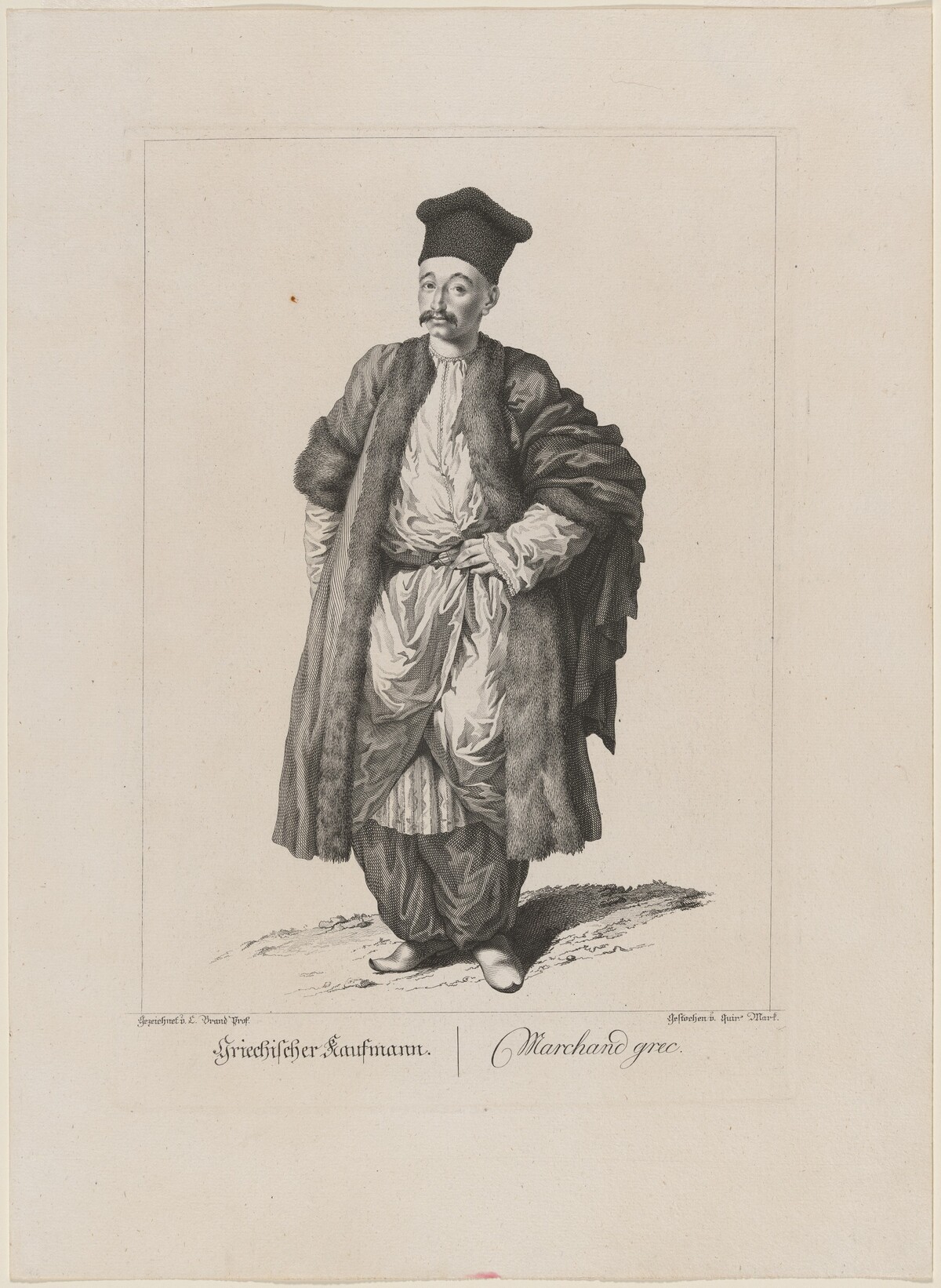 Griechischer Kaufman (Greek Merchant) by Quirin Mark, after Johann Christian Brand