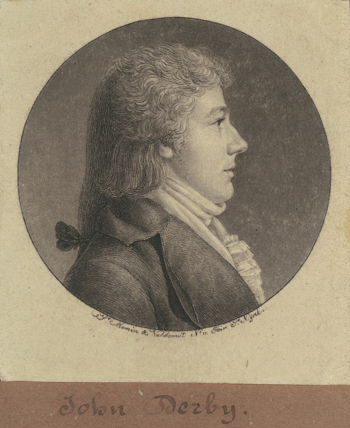John Derby by Charles B. J. Févret de Saint-Mémin