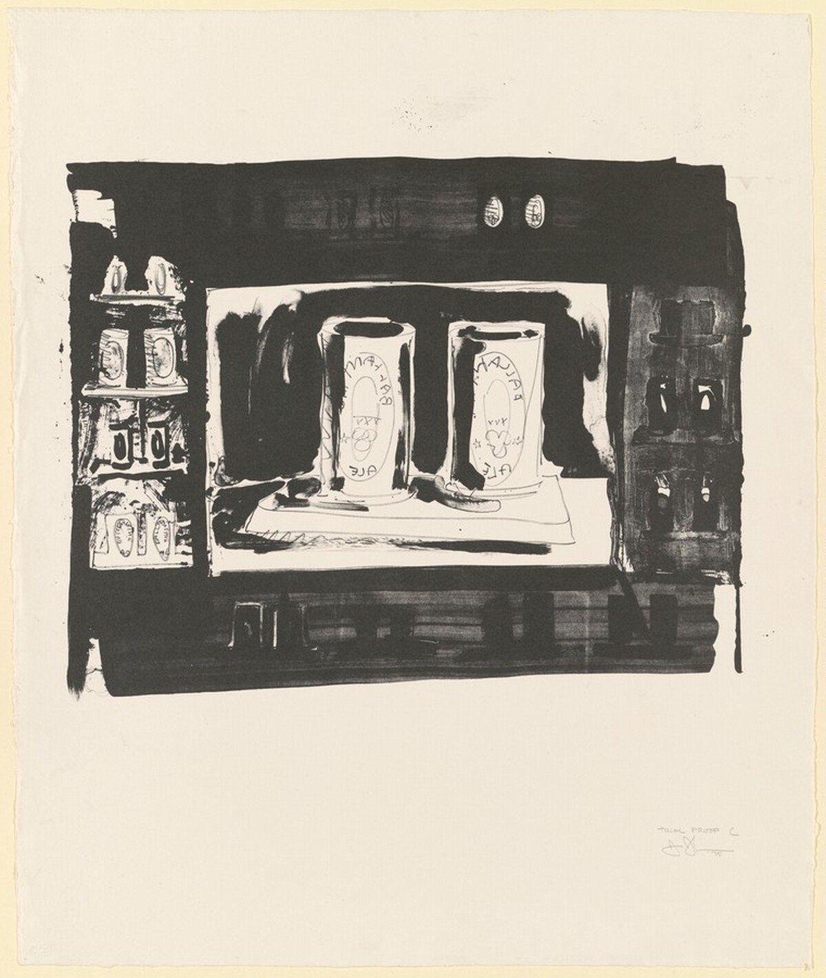 Ale Cans [trial proof C] by Jasper Johns