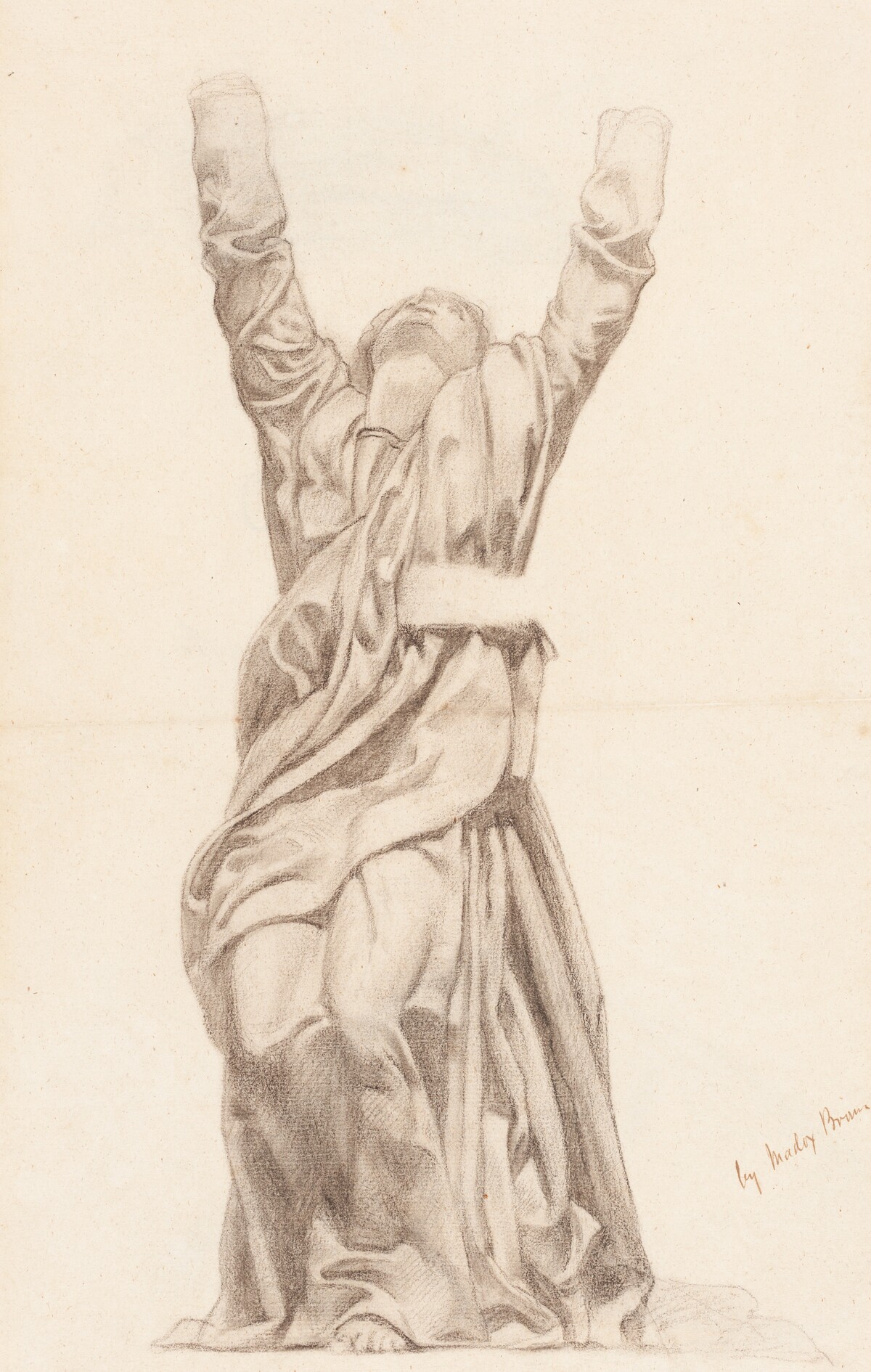 The Virgin Swooning [recto] by Ford Madox Brown