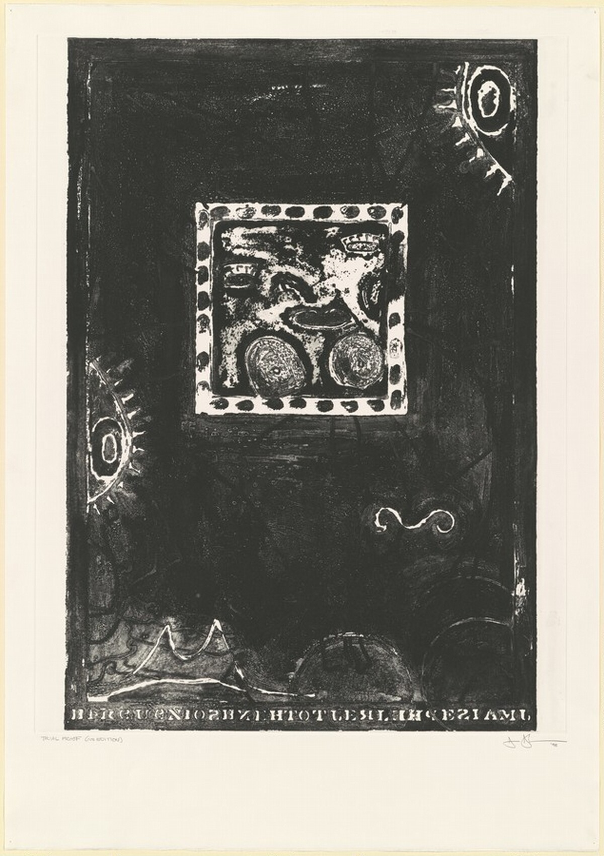 Untitled [trial proof] by Jasper Johns