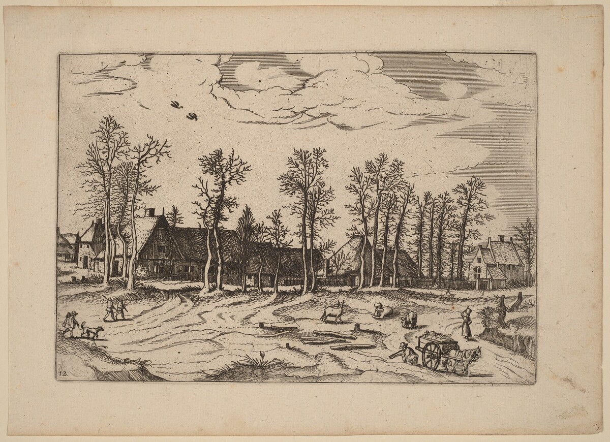 Farms by Johannes and Lucas van Doetechum after Master of the Small Landscapes
