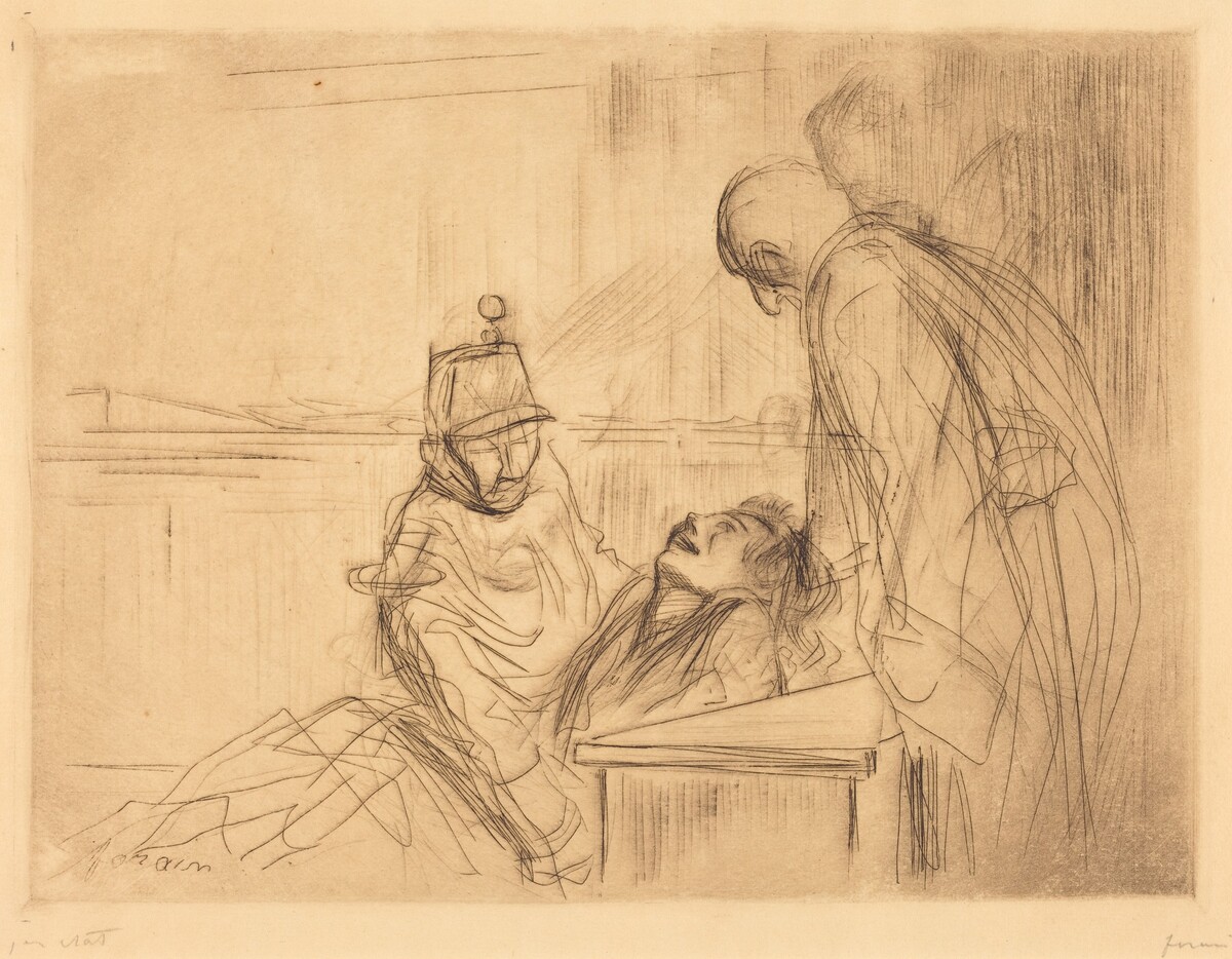 Evanouissement à l'audience (Fainting at the Hearing) by Jean-Louis Forain