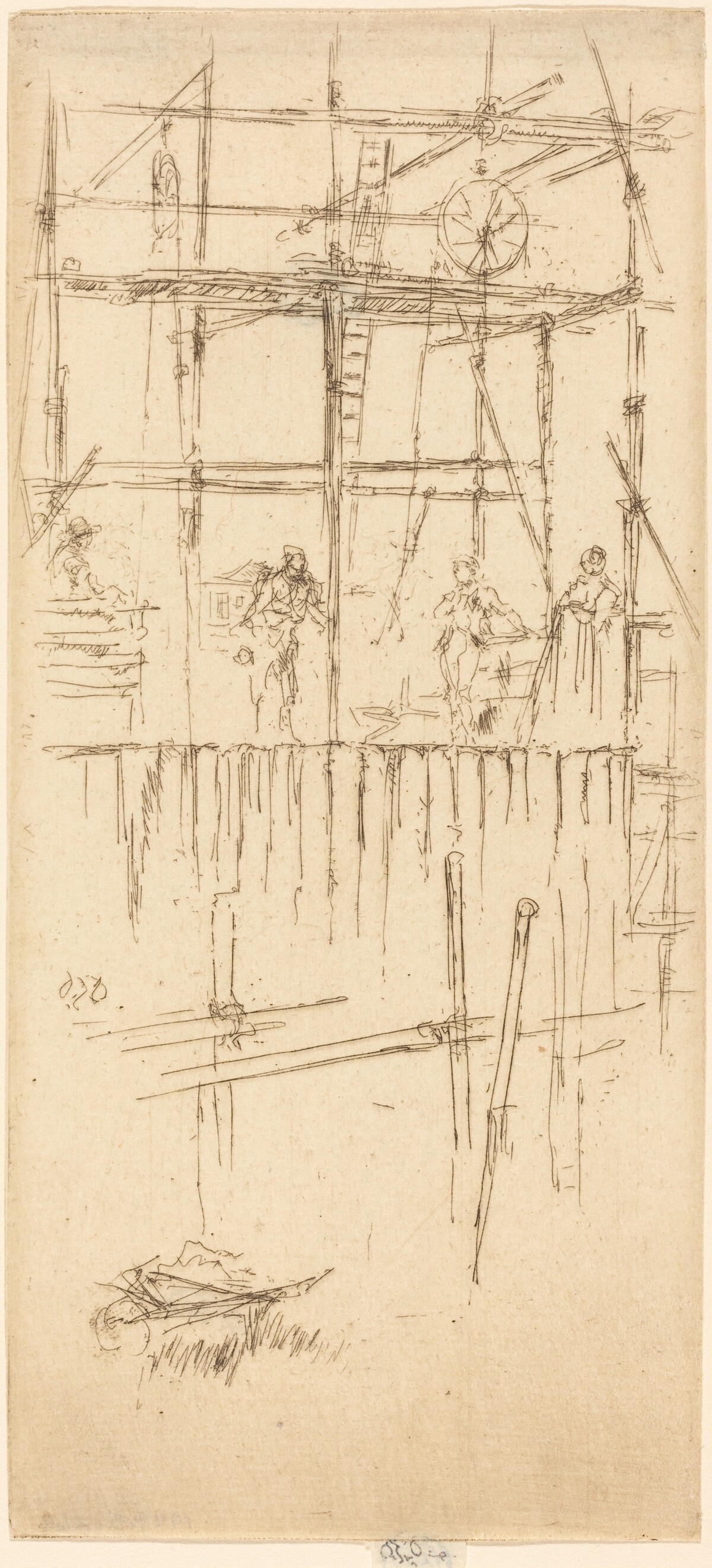 Savoy Scaffolding by James McNeill Whistler