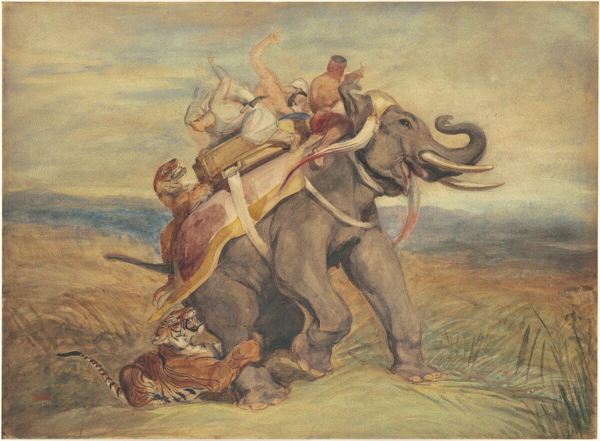 The Tiger Hunt by Antoine-Louis Barye