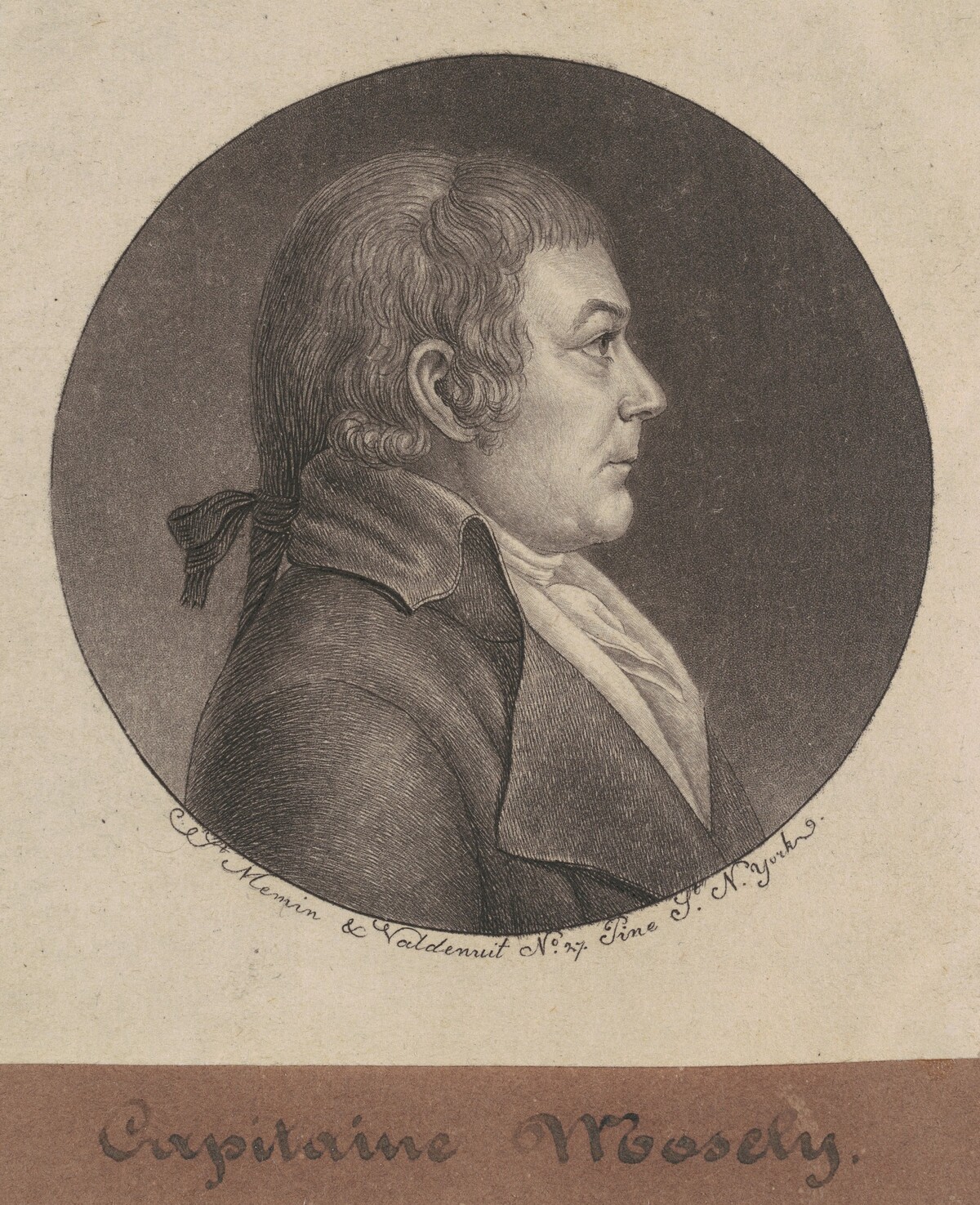 Joseph Mosely by Charles B. J. Févret de Saint-Mémin