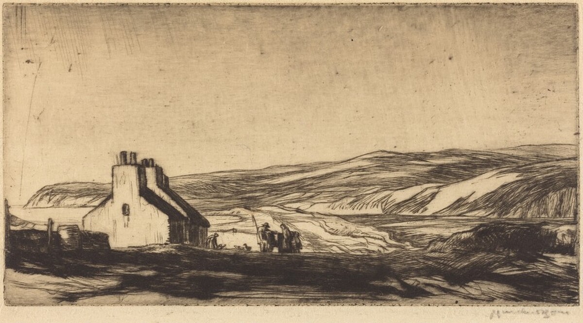 First Study for the Ballantrae Road by Muirhead Bone