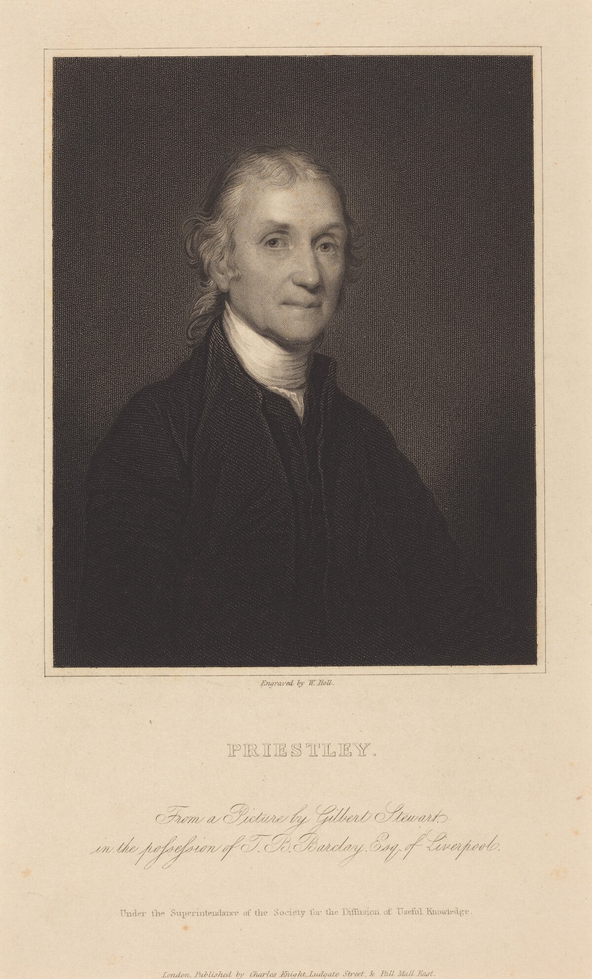 Priestley by William Holl I after Gilbert Stuart