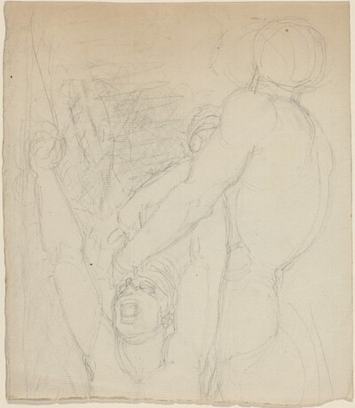 Two Fighting Figures