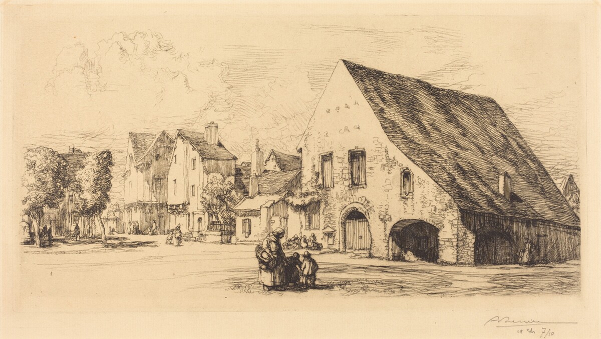 Provins (Seine et Marne) by Auguste Lepère