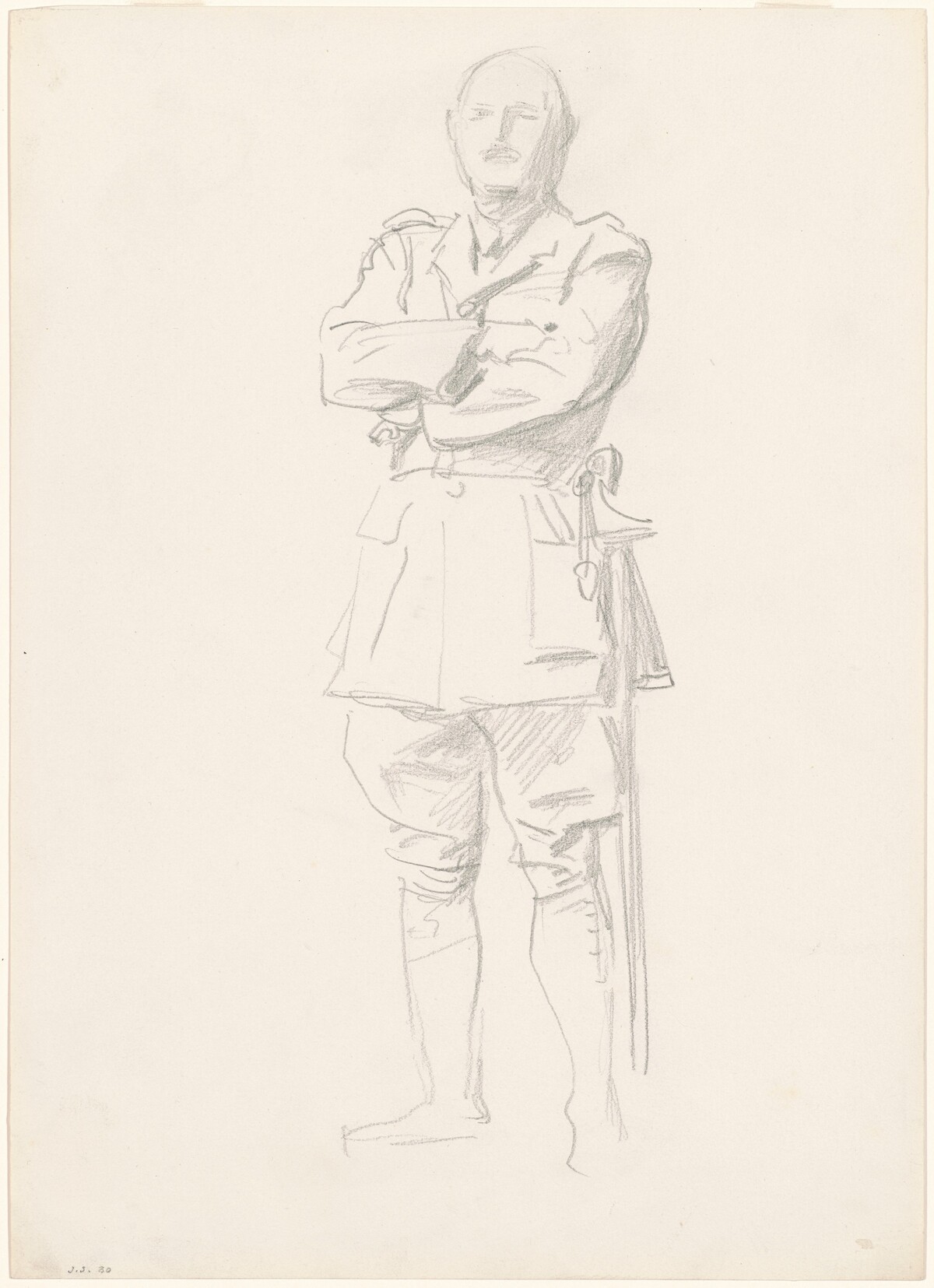 Study of General Louis Botha for "General Officers of World War I" by John Singer Sargent