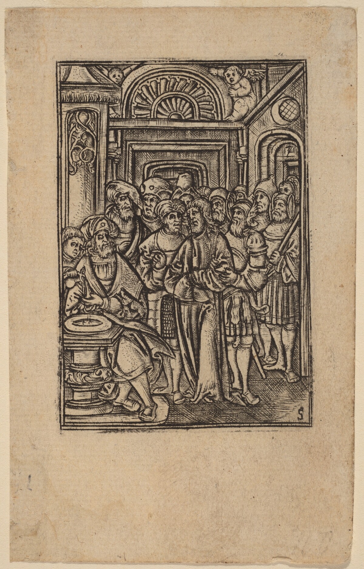 Pilate Washing His Hands by Master S