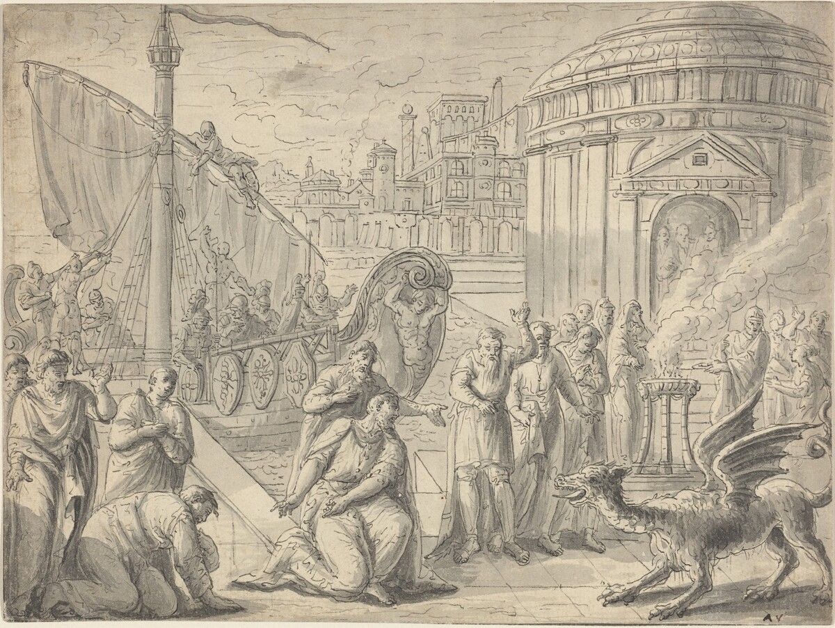 The Arrival of Aesculapius in Rome by François Boitard