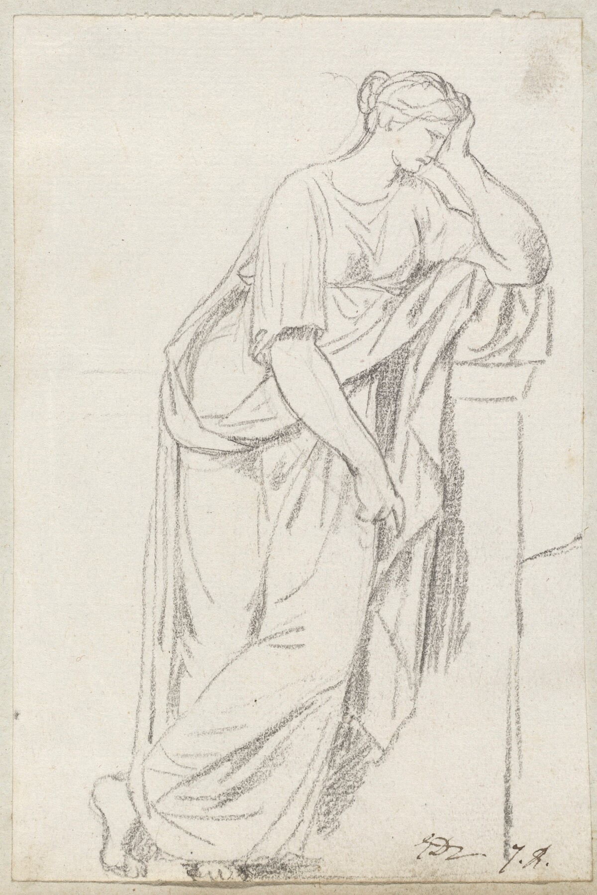 A Muse from the Sarcophagus of the Muses by Jacques-Louis David