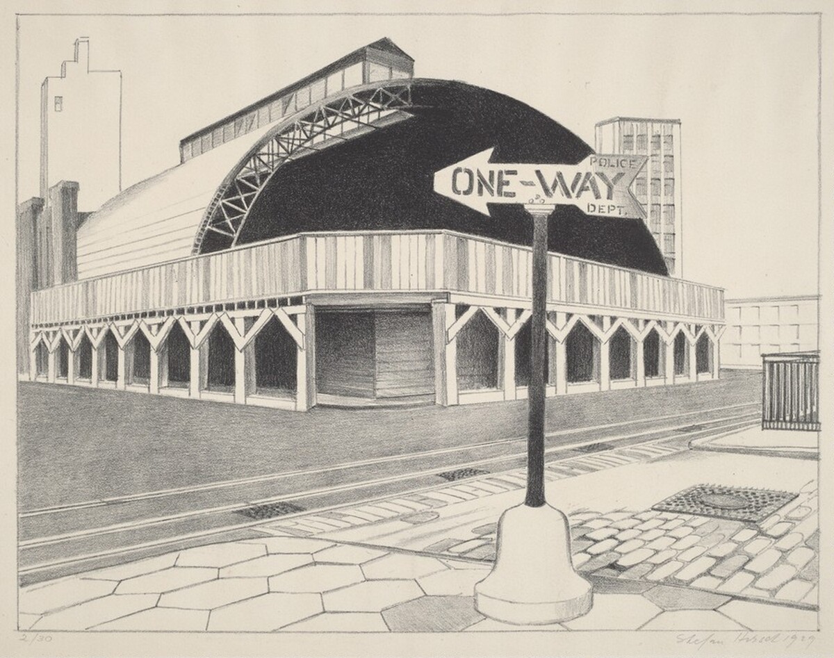 Untitled (One Way Street) by Stefan Hirsch