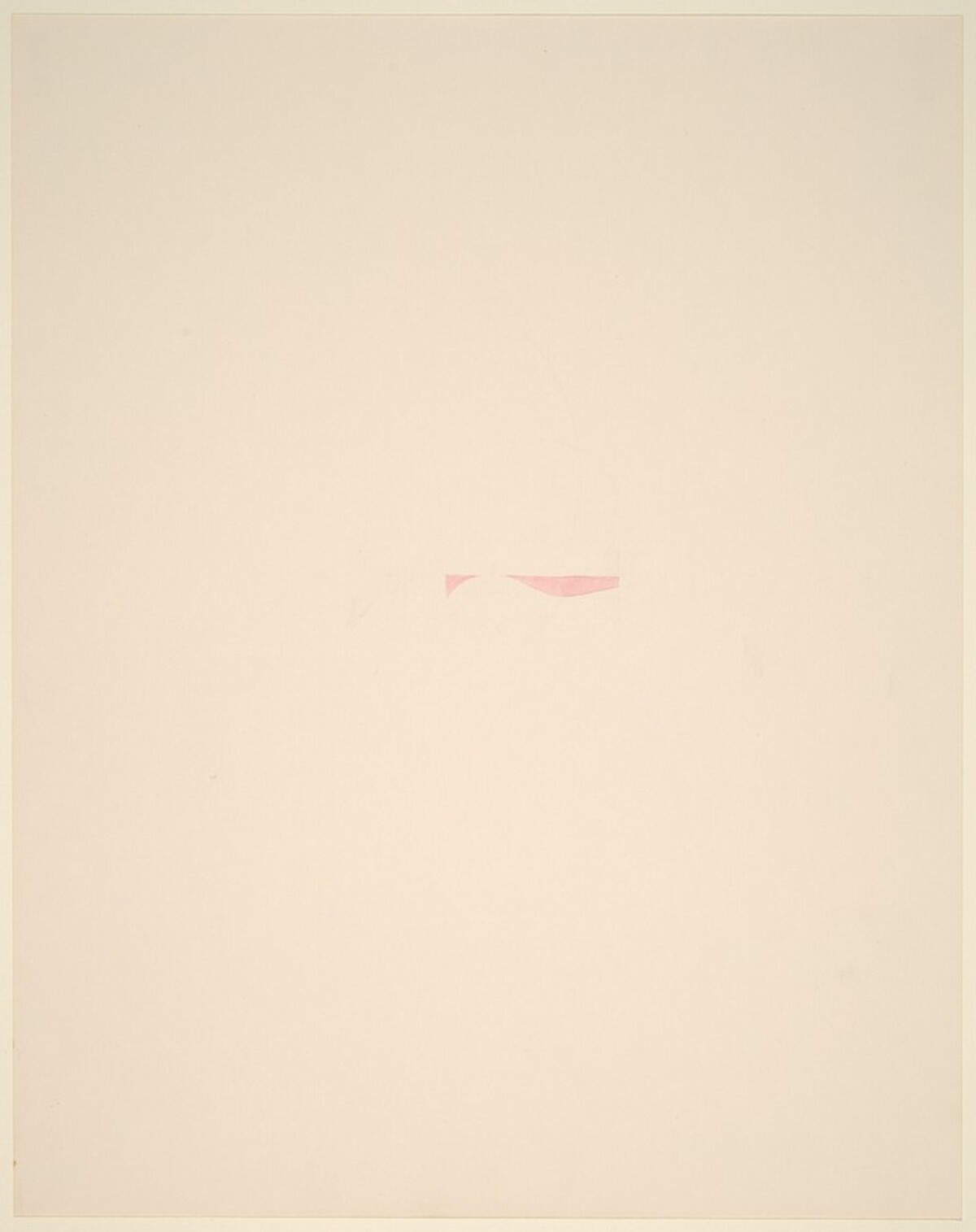Pink Horizontal (Paris) by Richard Tuttle