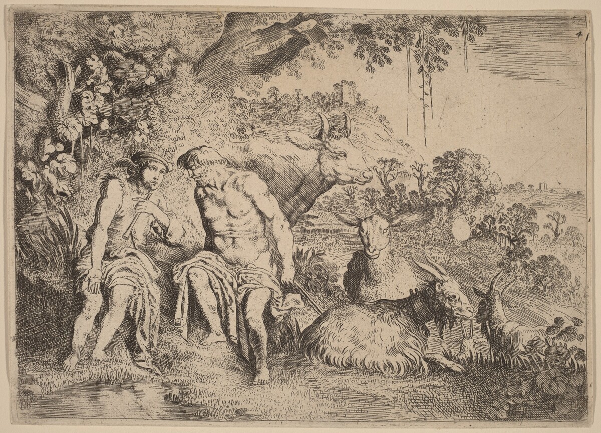 Mercury Lulling Argus to Sleep by Moyses van Uyttenbroeck