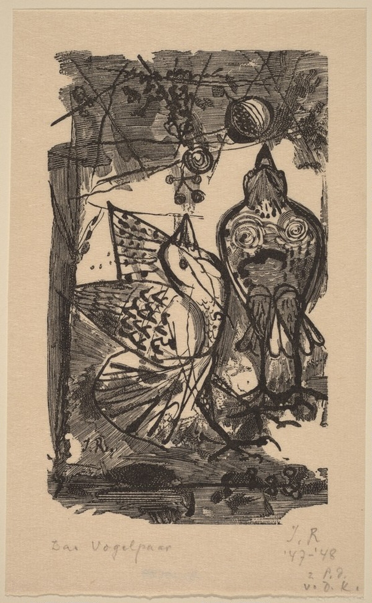 Das Vogelpaar by Imre Reiner