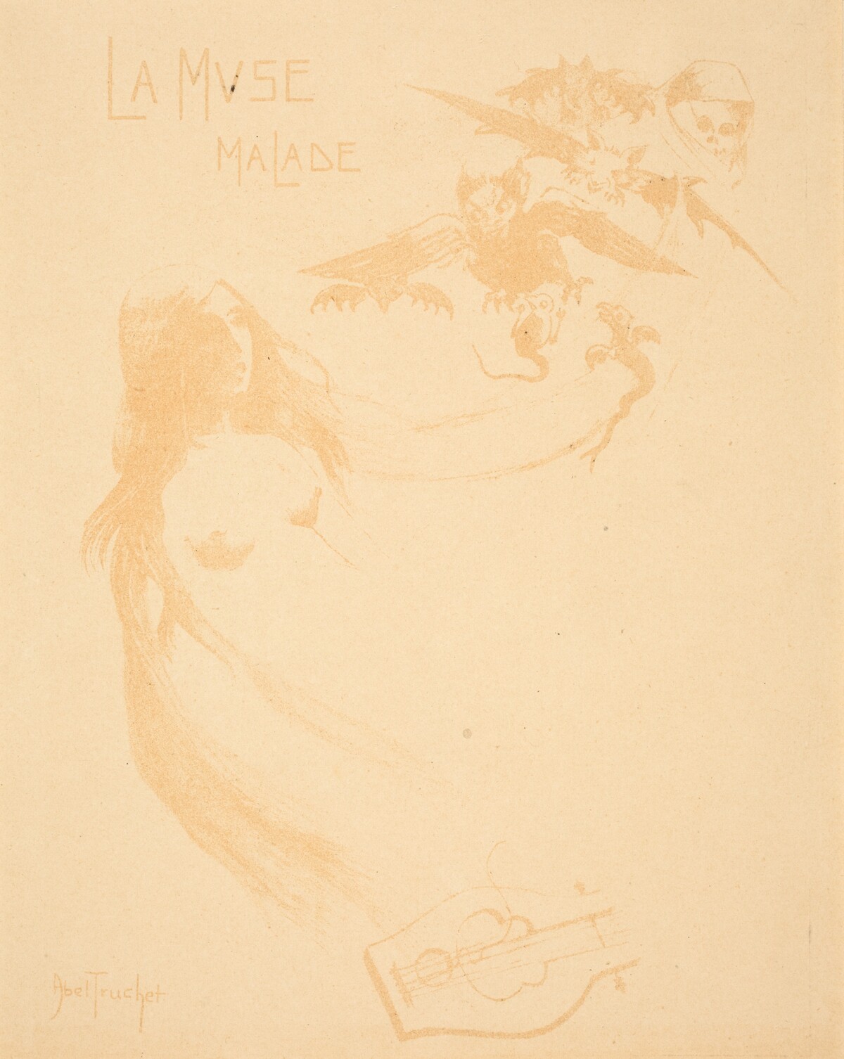 La Muse malade by Abel-Truchet
