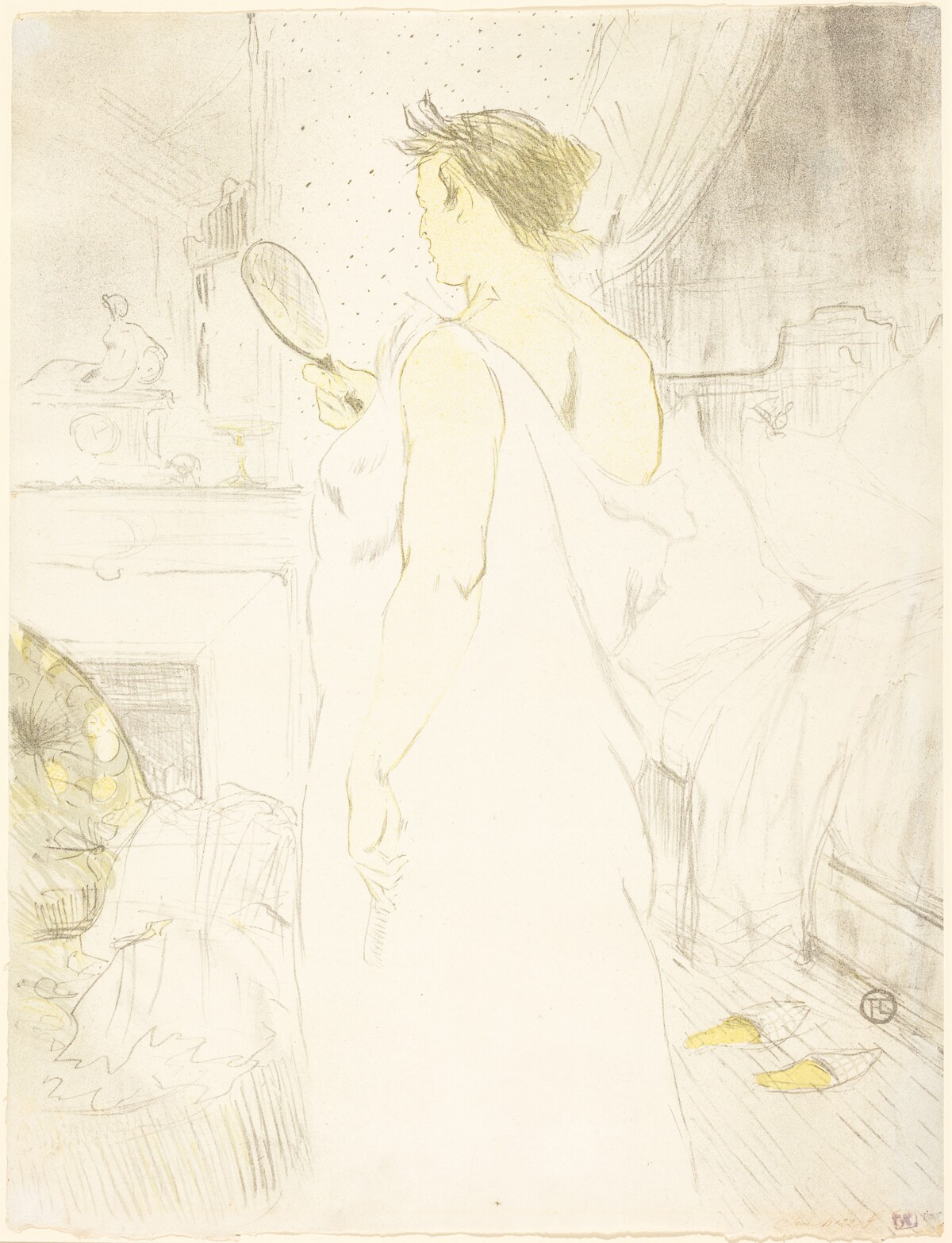 Woman at the Mirror (Femme à glace) by Henri de Toulouse-Lautrec