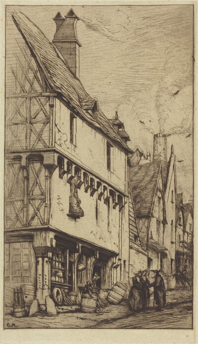 Ancienne habitation à Bourges, dite "La Maison du Musicien" (An Old House at Bourges, Sometimes Called the "Musician's House")