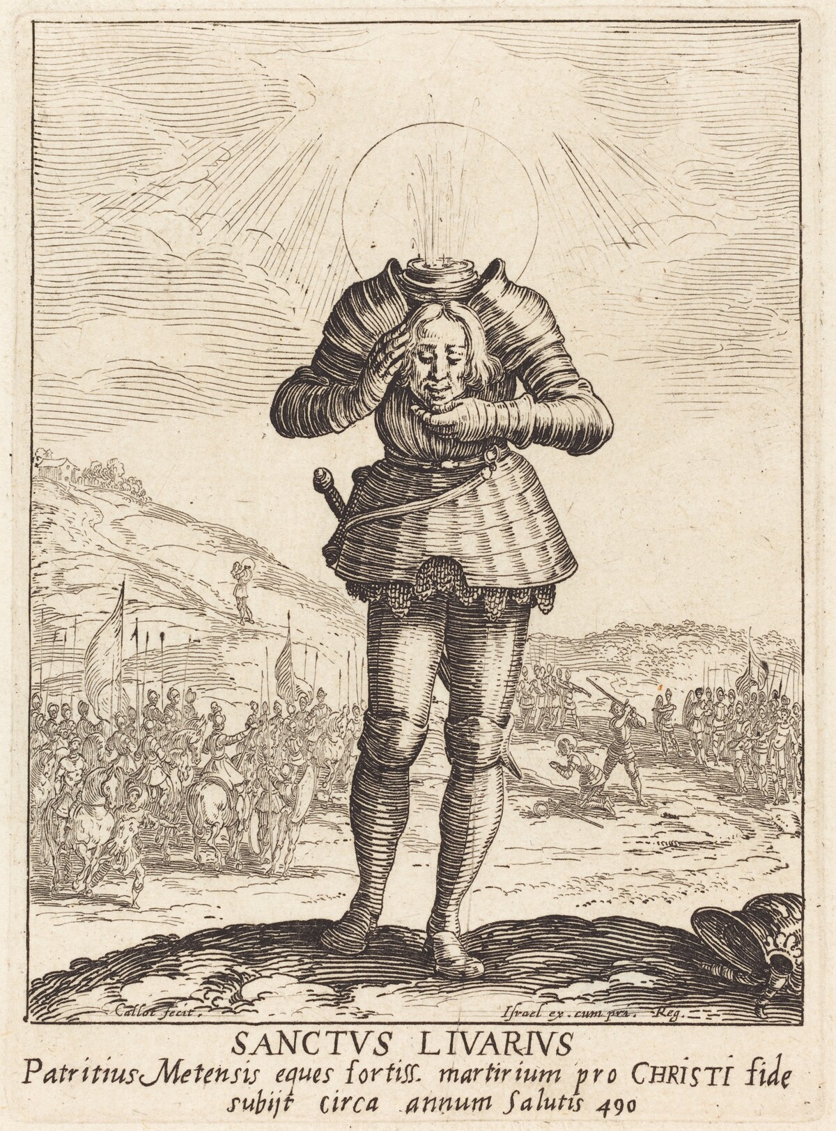 Saint Livier by Jacques Callot
